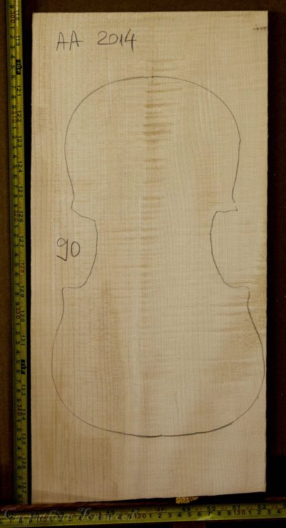 Violin No.90 One piece Back and Sides made with Curly Maple in 2014 AA grade