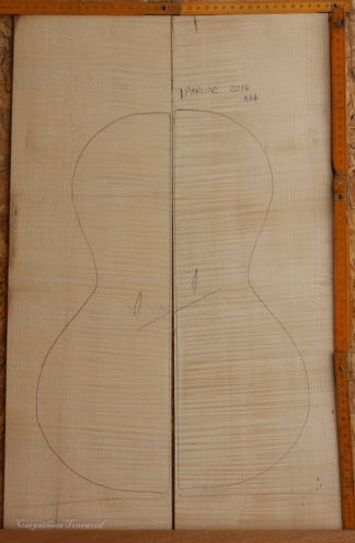 Parlor No.1 Back and Sides made with Curly Maple in 2014 AAA grade
