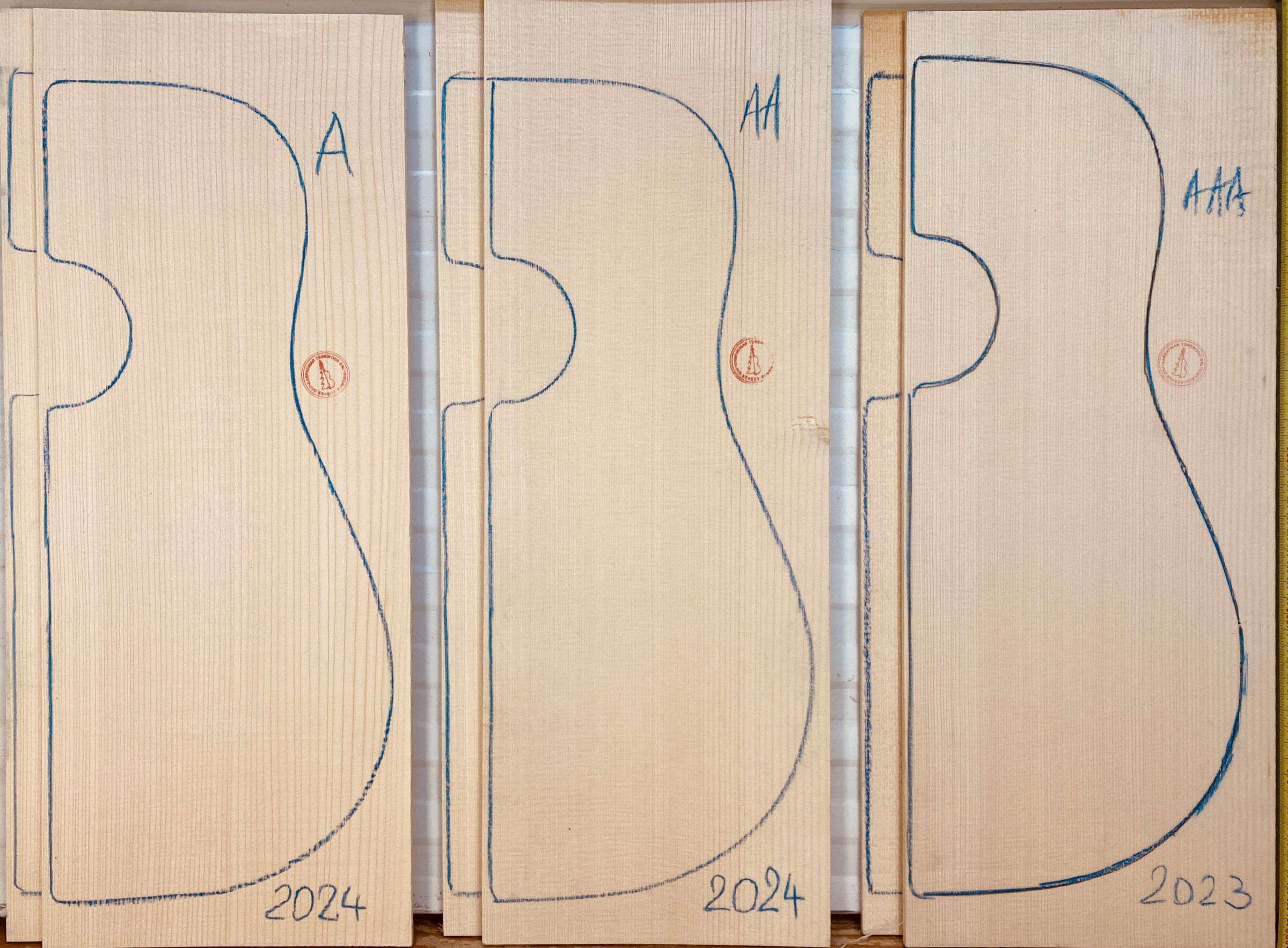 Package sale: 3 sets of Spruce tops for Acoustic Guitar