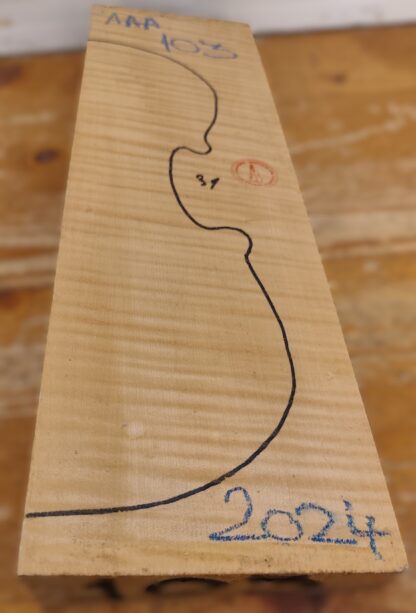 cut from Curly Maple