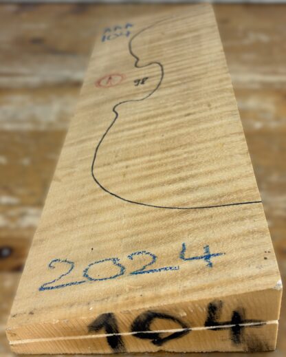 cut from Curly Maple