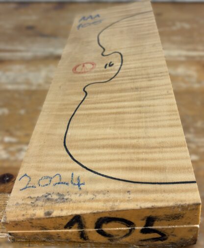 cut from Curly Maple