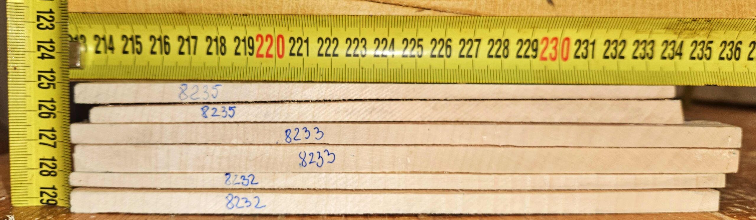 cut from Curly maple