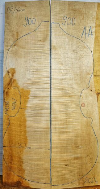 double bass curly maple