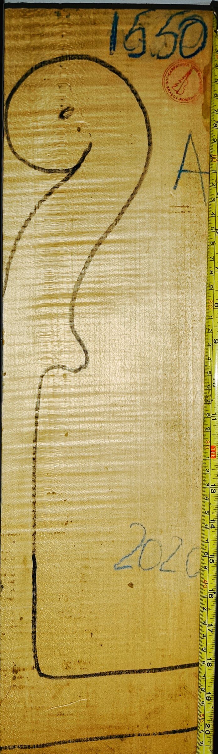 cello neck curly maple