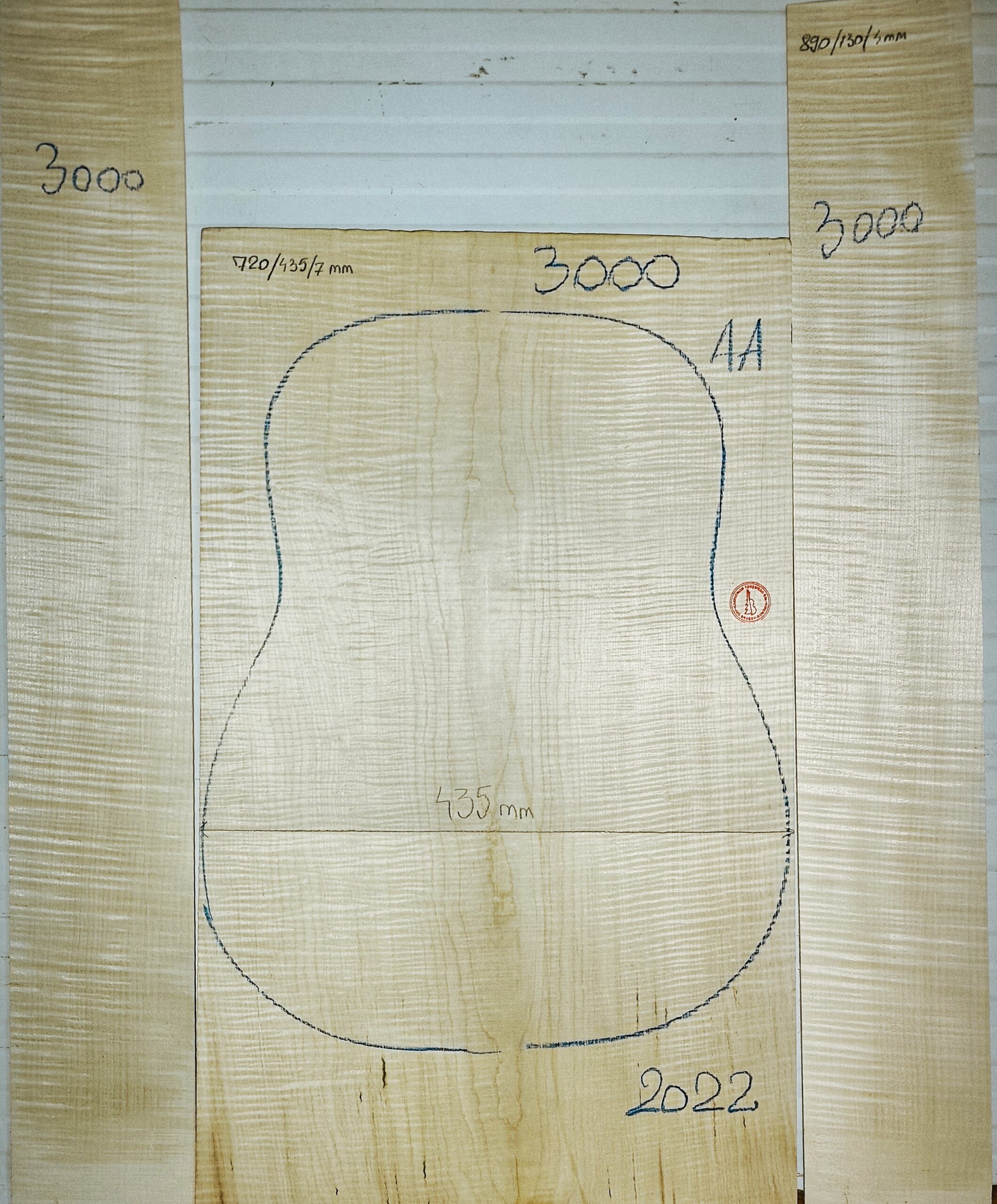 Guitar western No.3000 Back and Sides