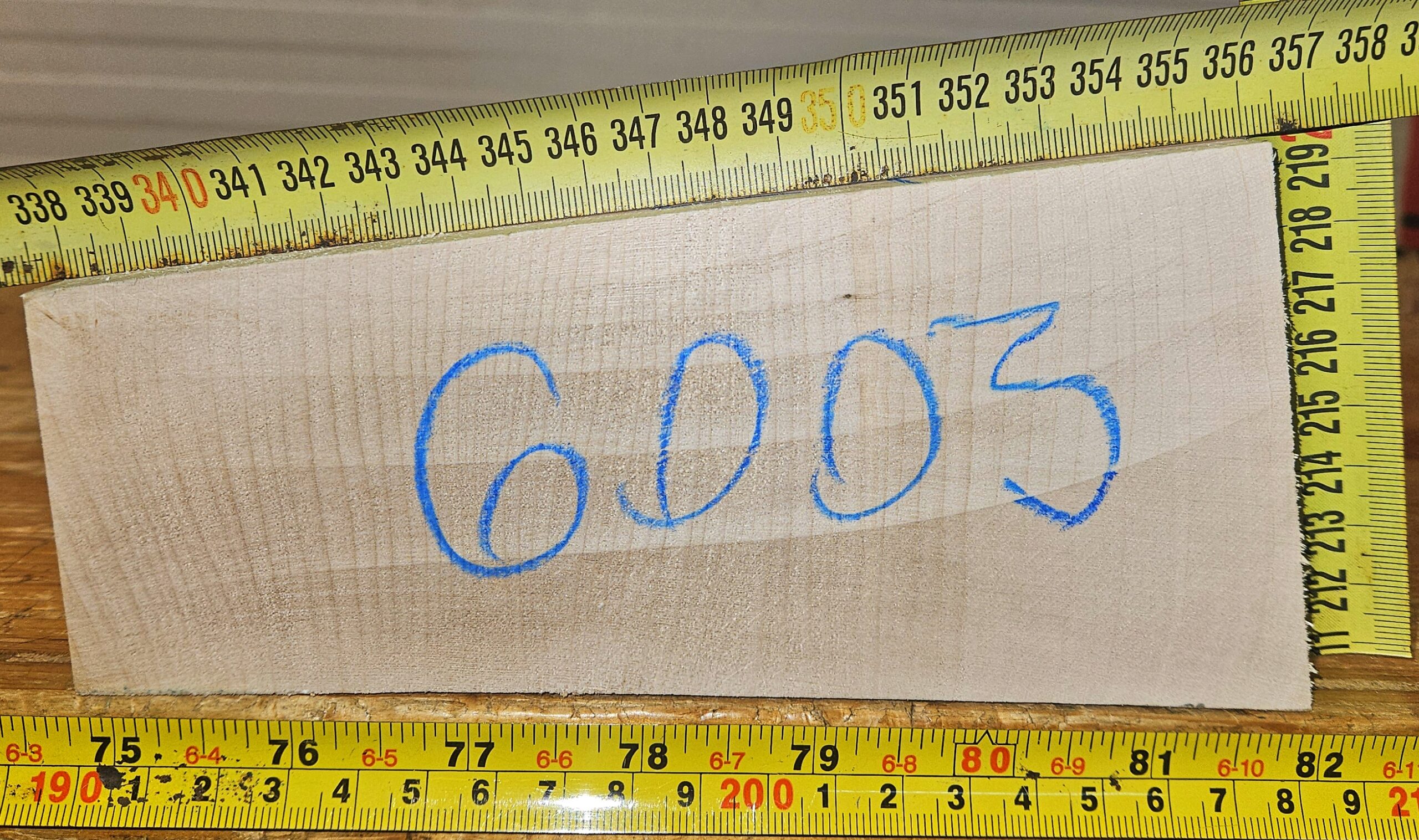 cut from Curly maple