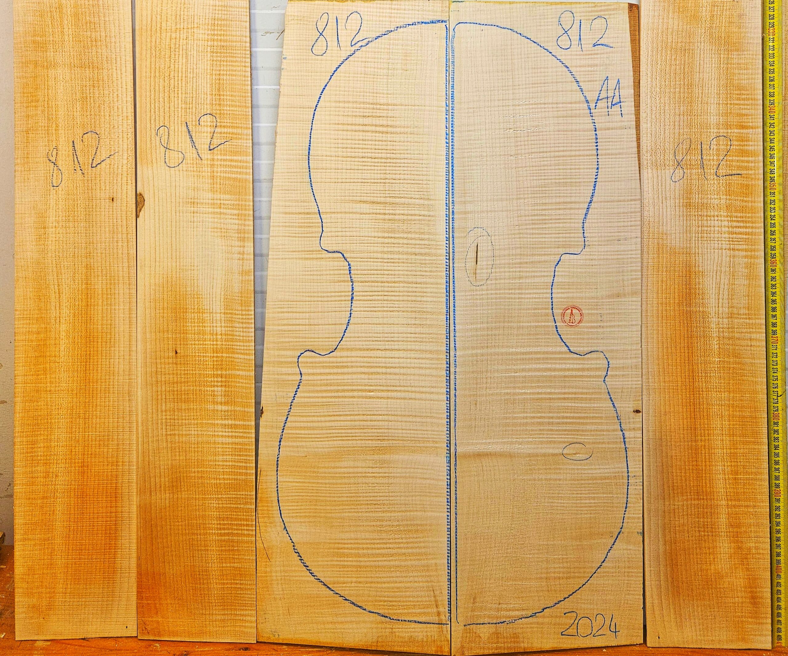 Cello No.812 Back and Sides