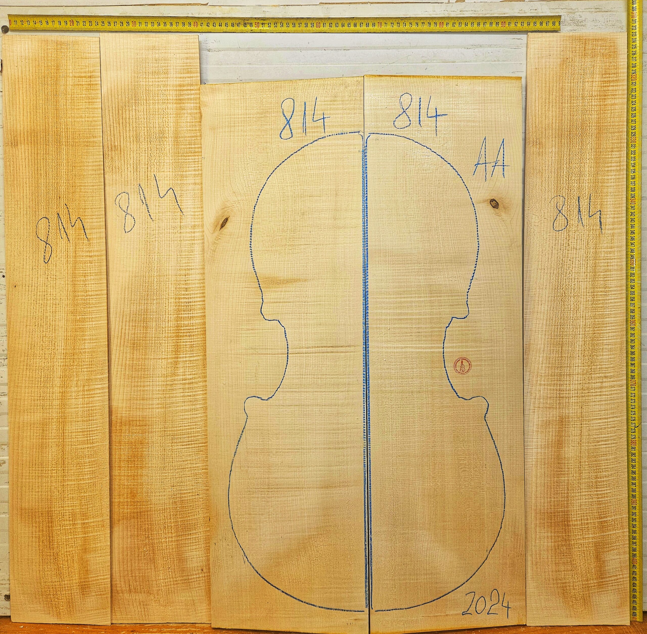 Cello No.814 Back and Sides