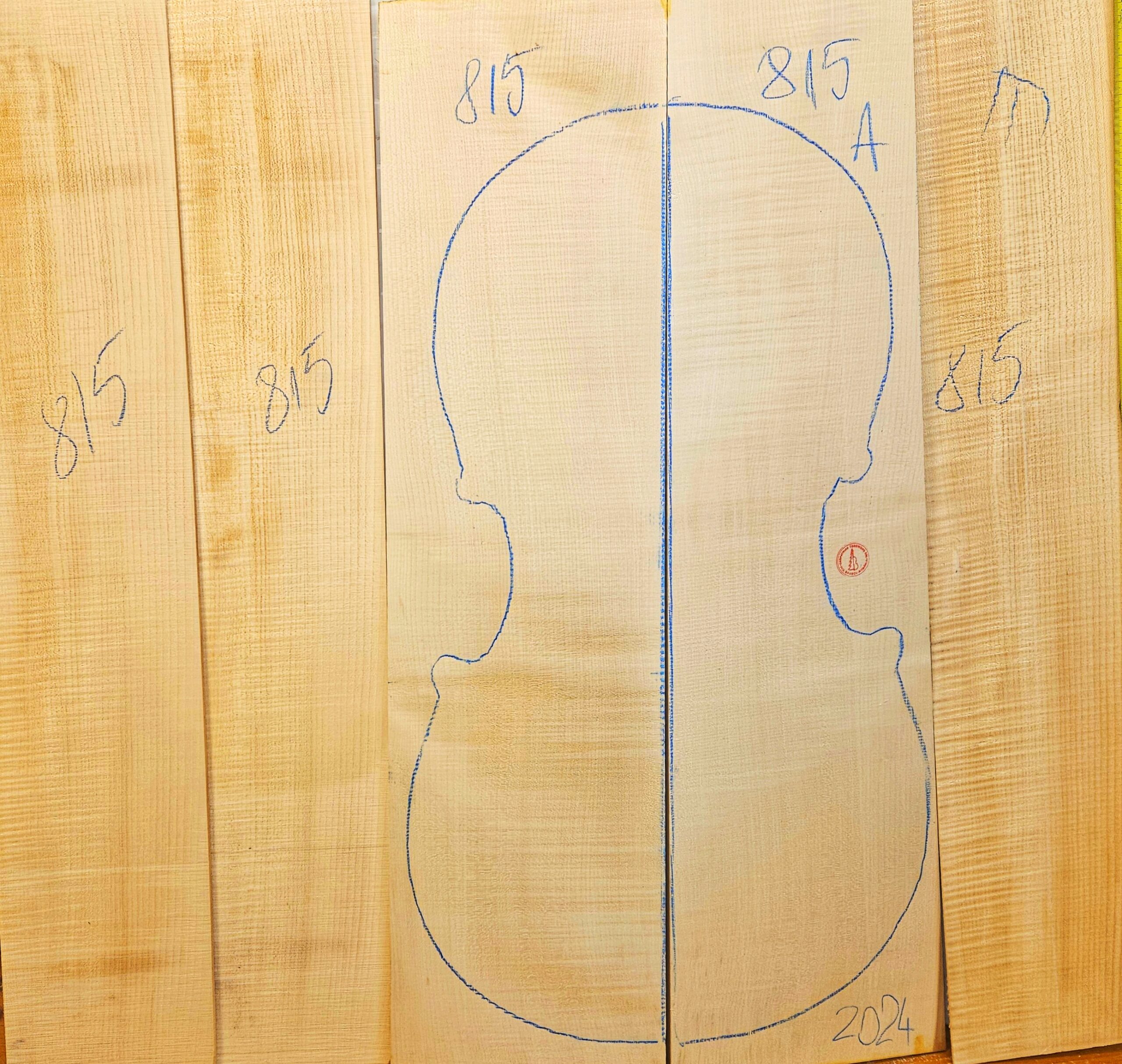 Cello No.815 Back and Sides