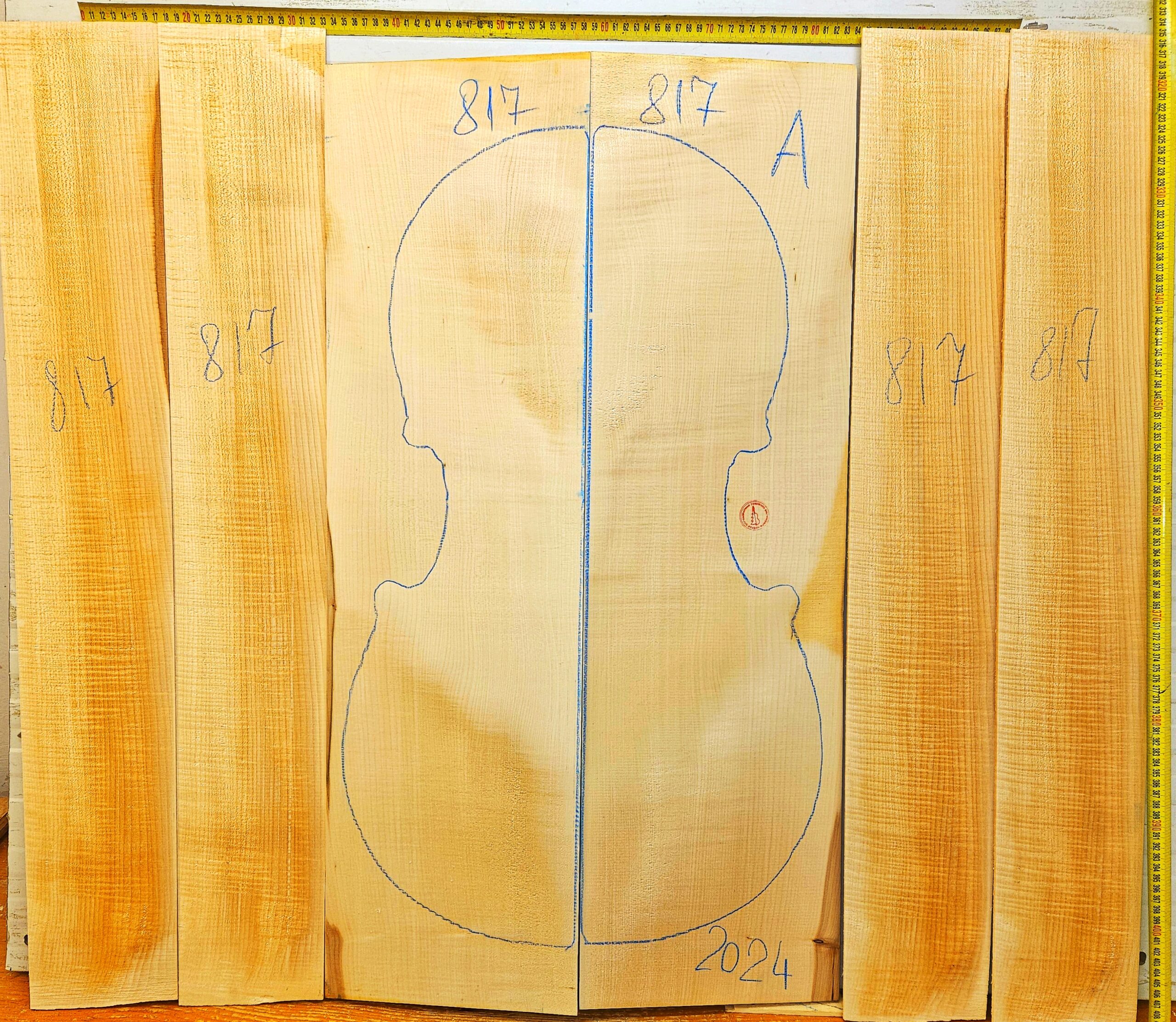 Cello No.817 Back and Sides