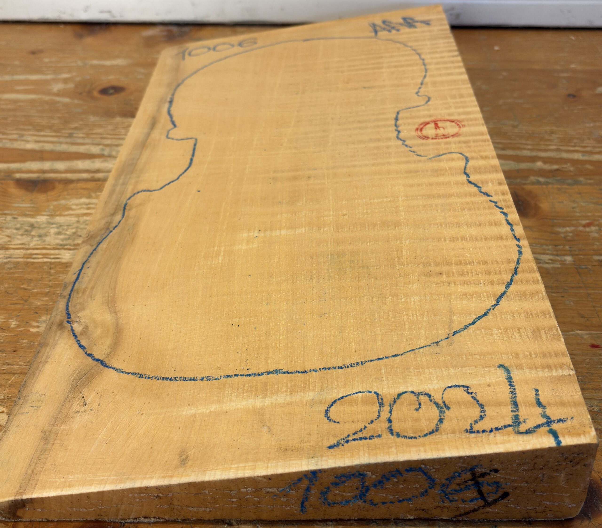 cut from Curly Maple