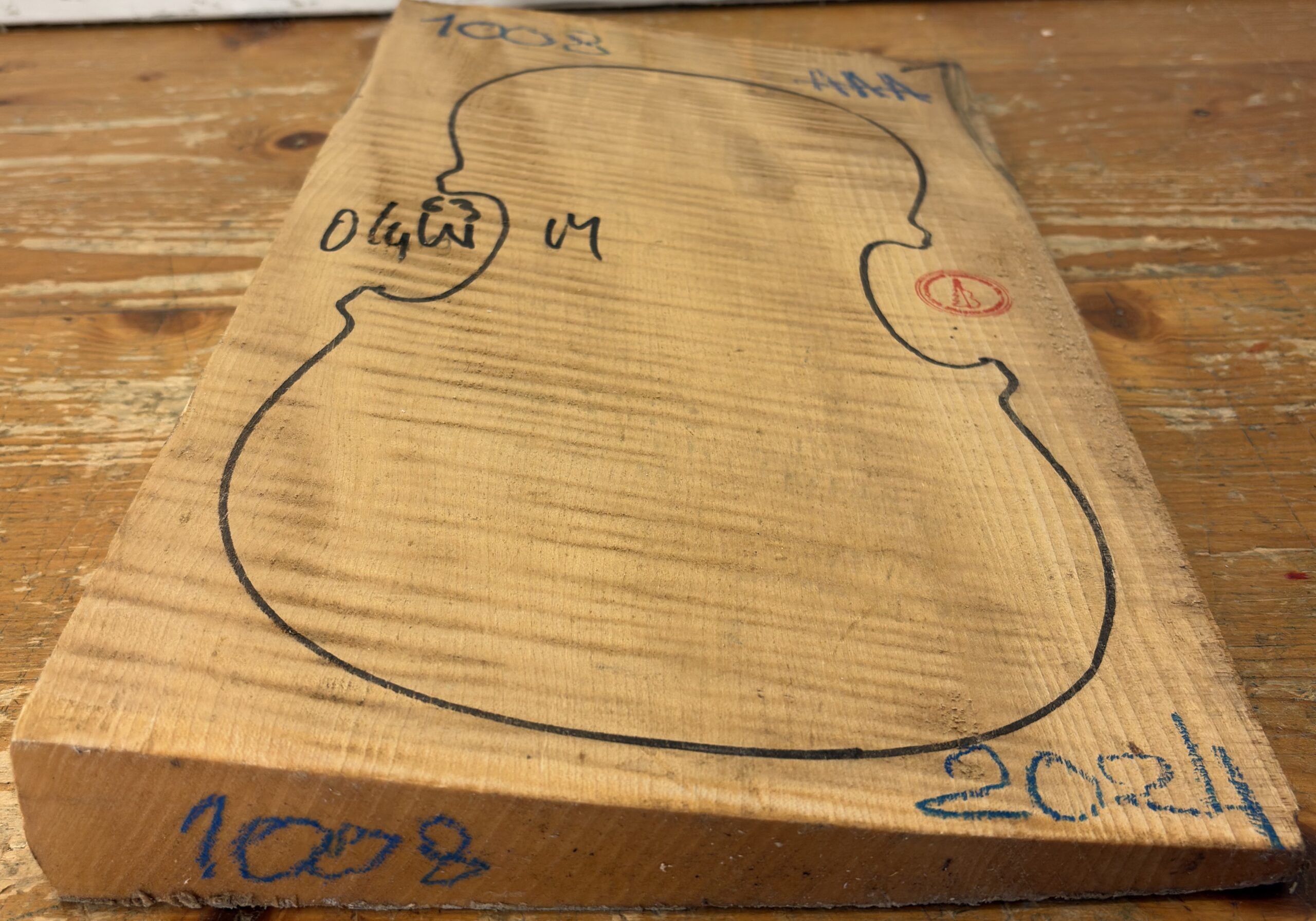 cut from Curly Maple