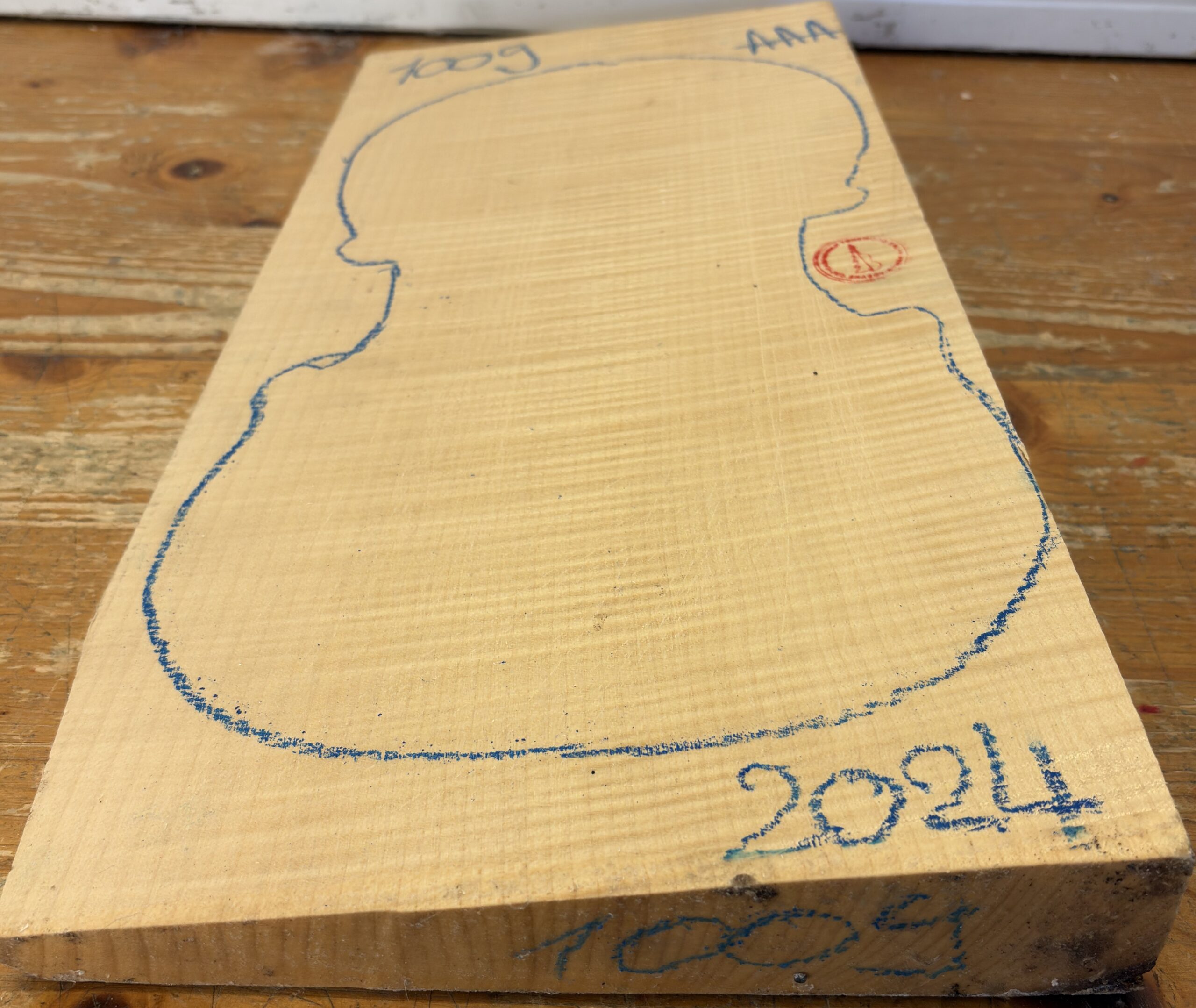 cut from Curly Maple