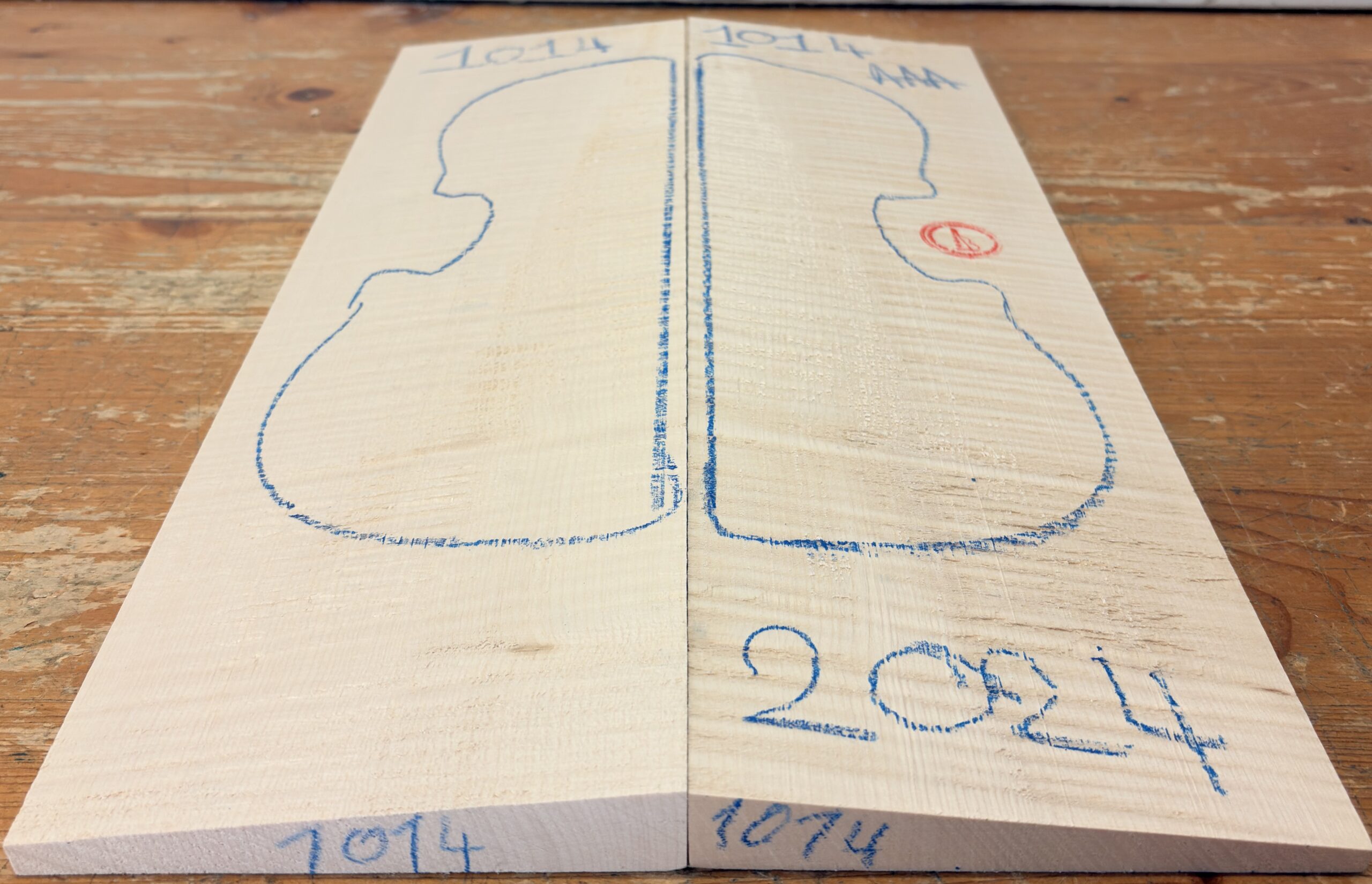 cut from Curly Maple