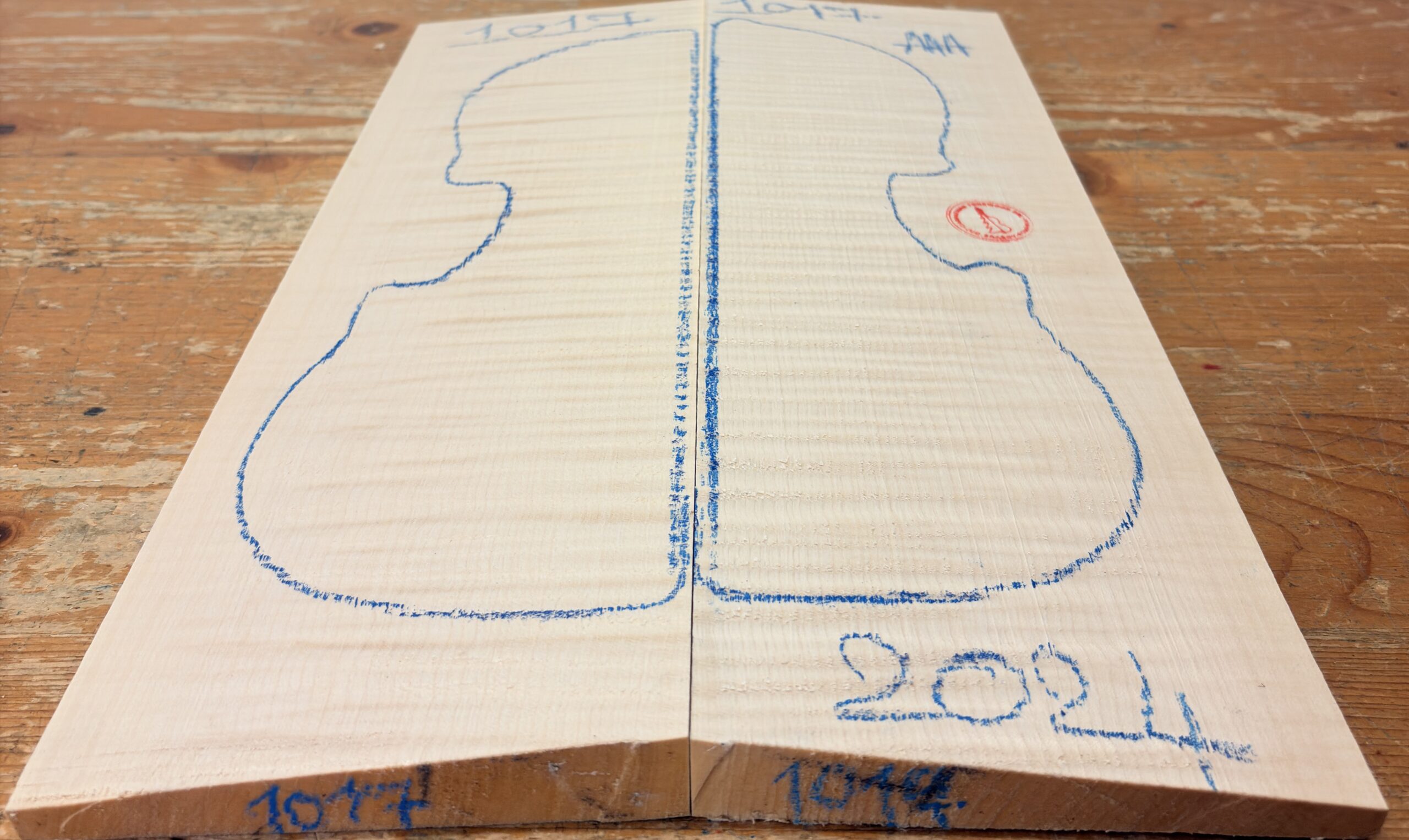 cut from Curly Maple