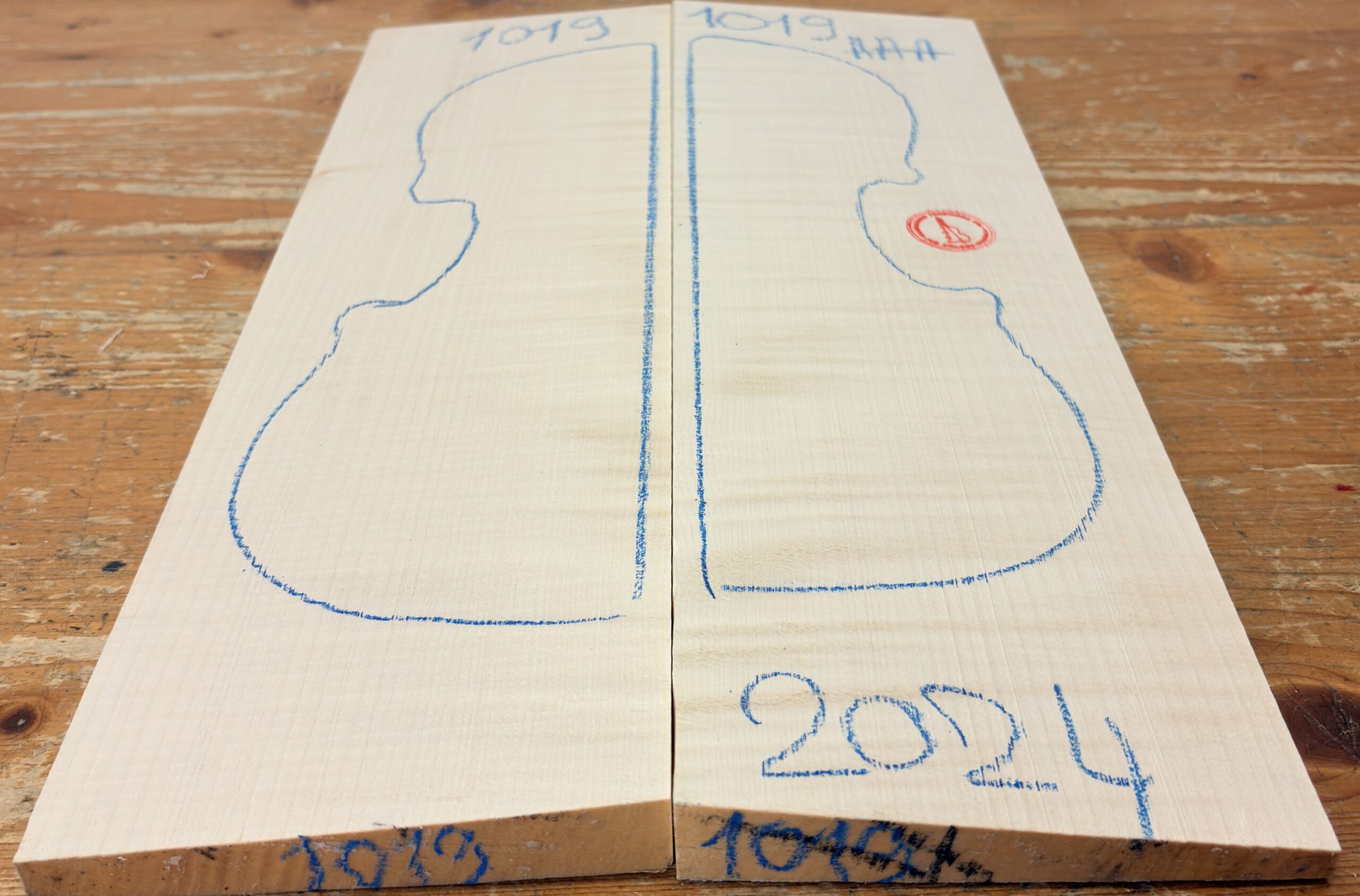 cut from Curly Maple