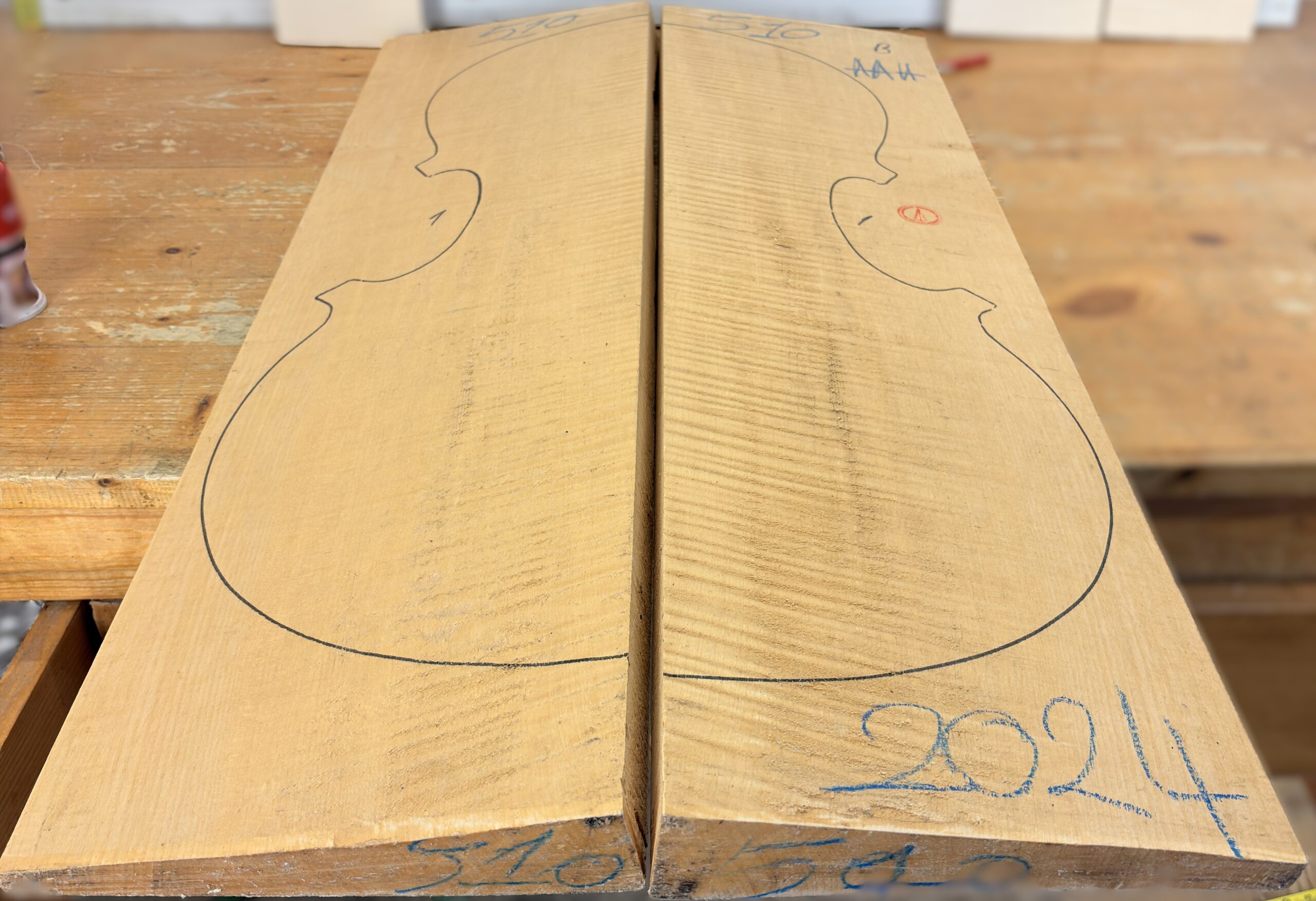 cut from Curly Maple