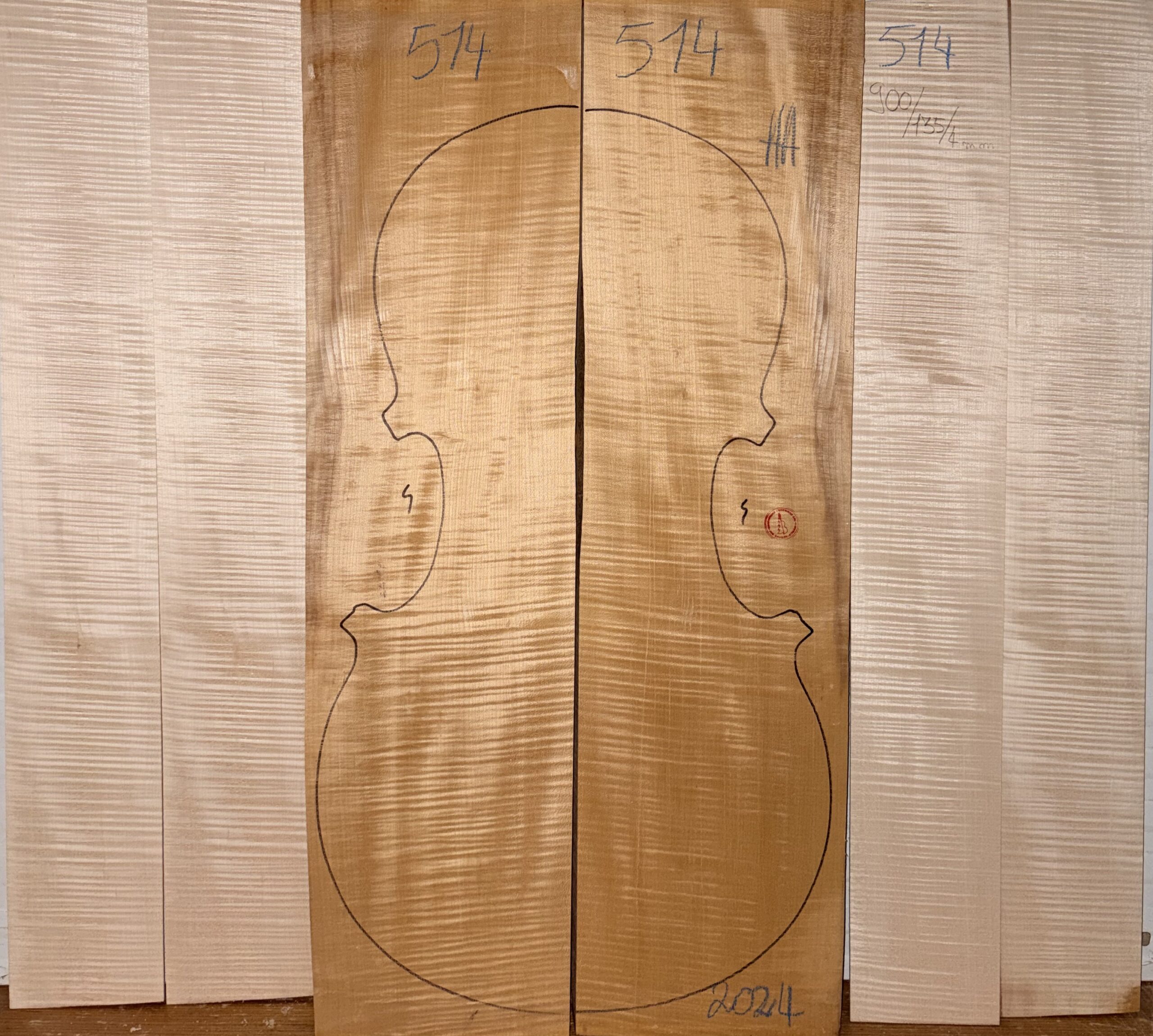 Cello No.514 Back and Sides