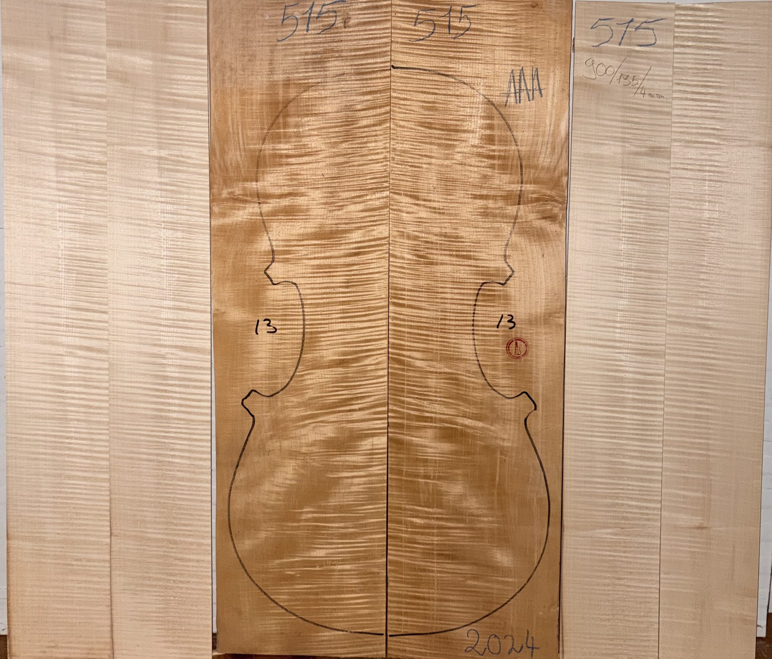 Cello No.515 Back and Sides