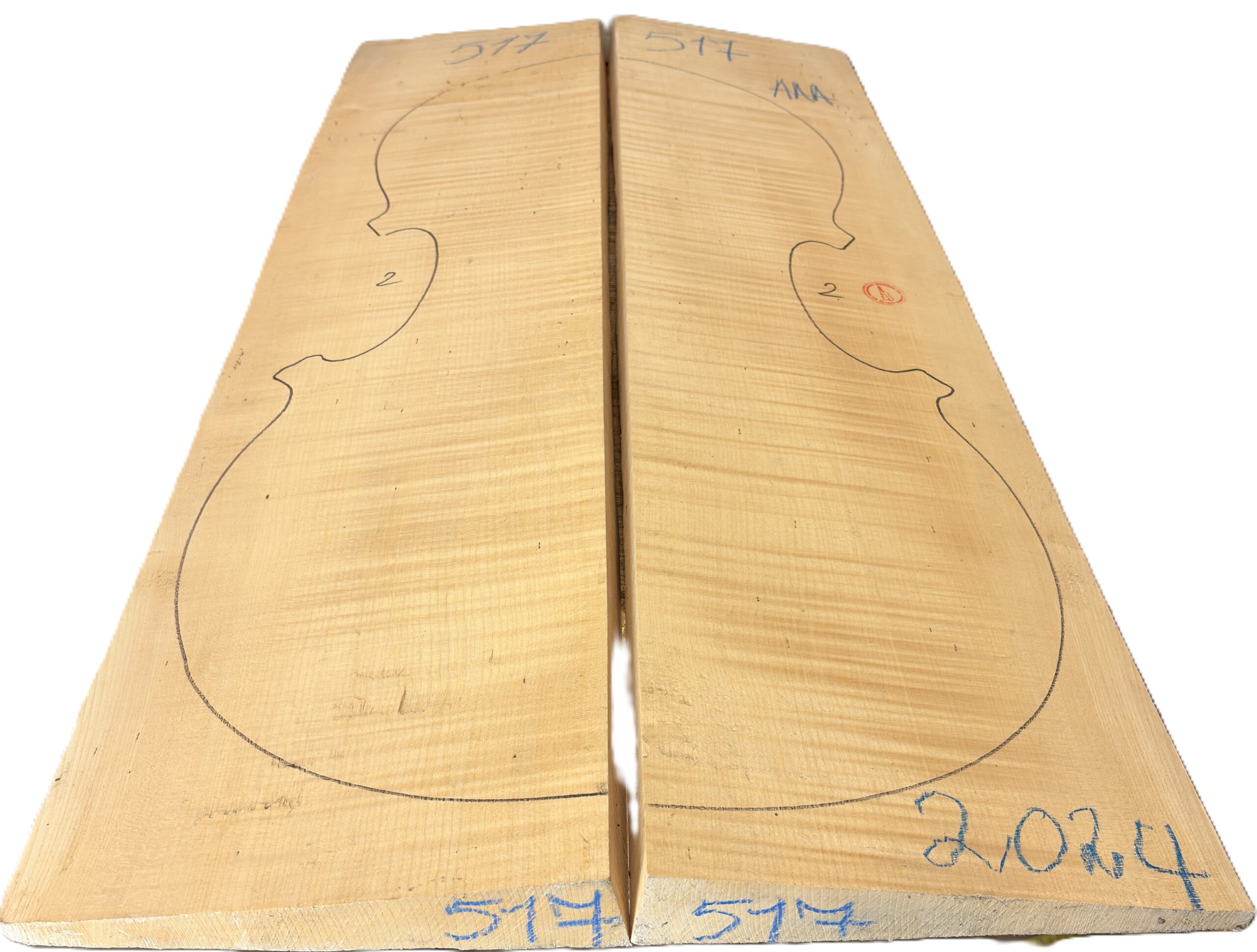 cut from Curly Maple