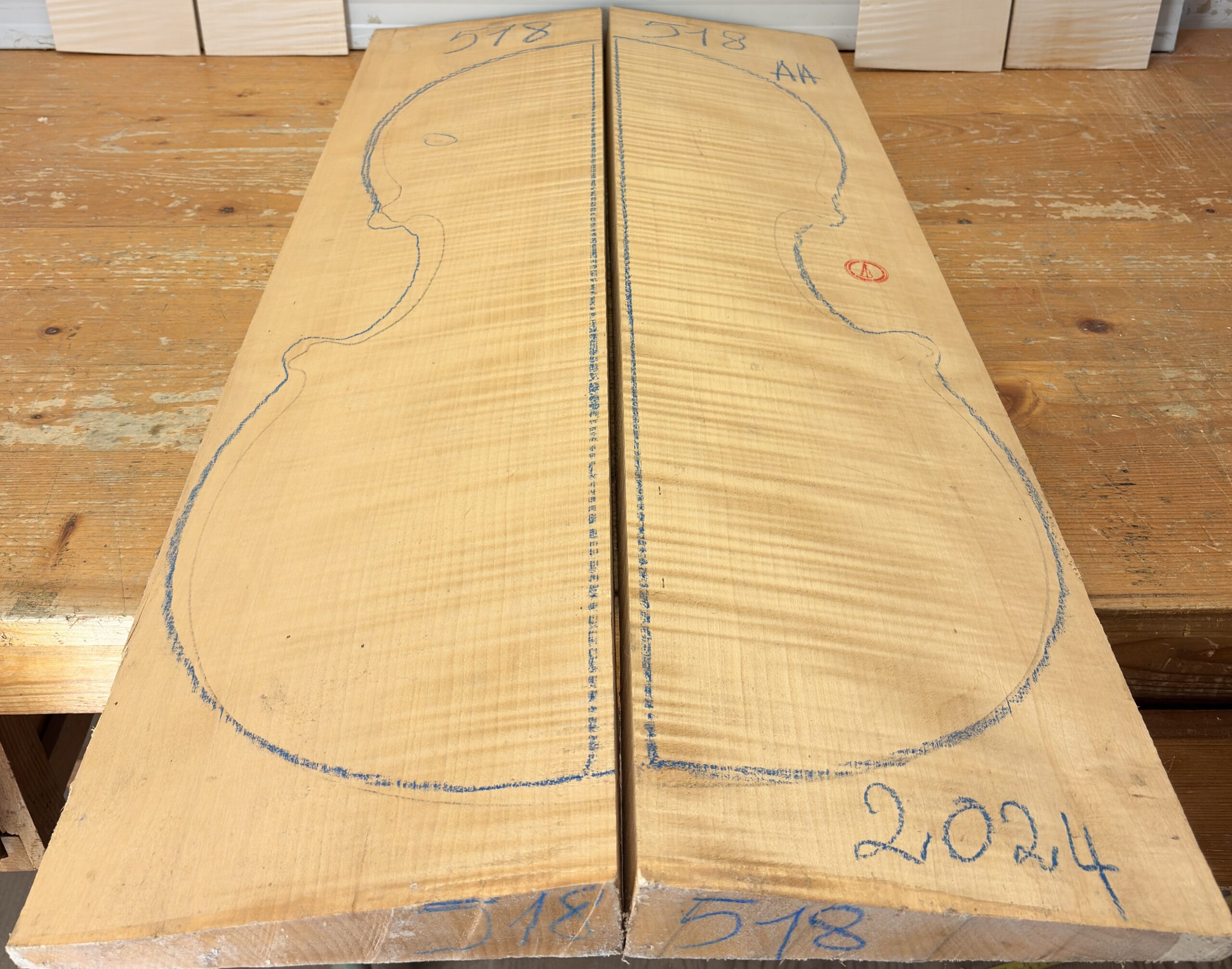 cut from Curly Maple