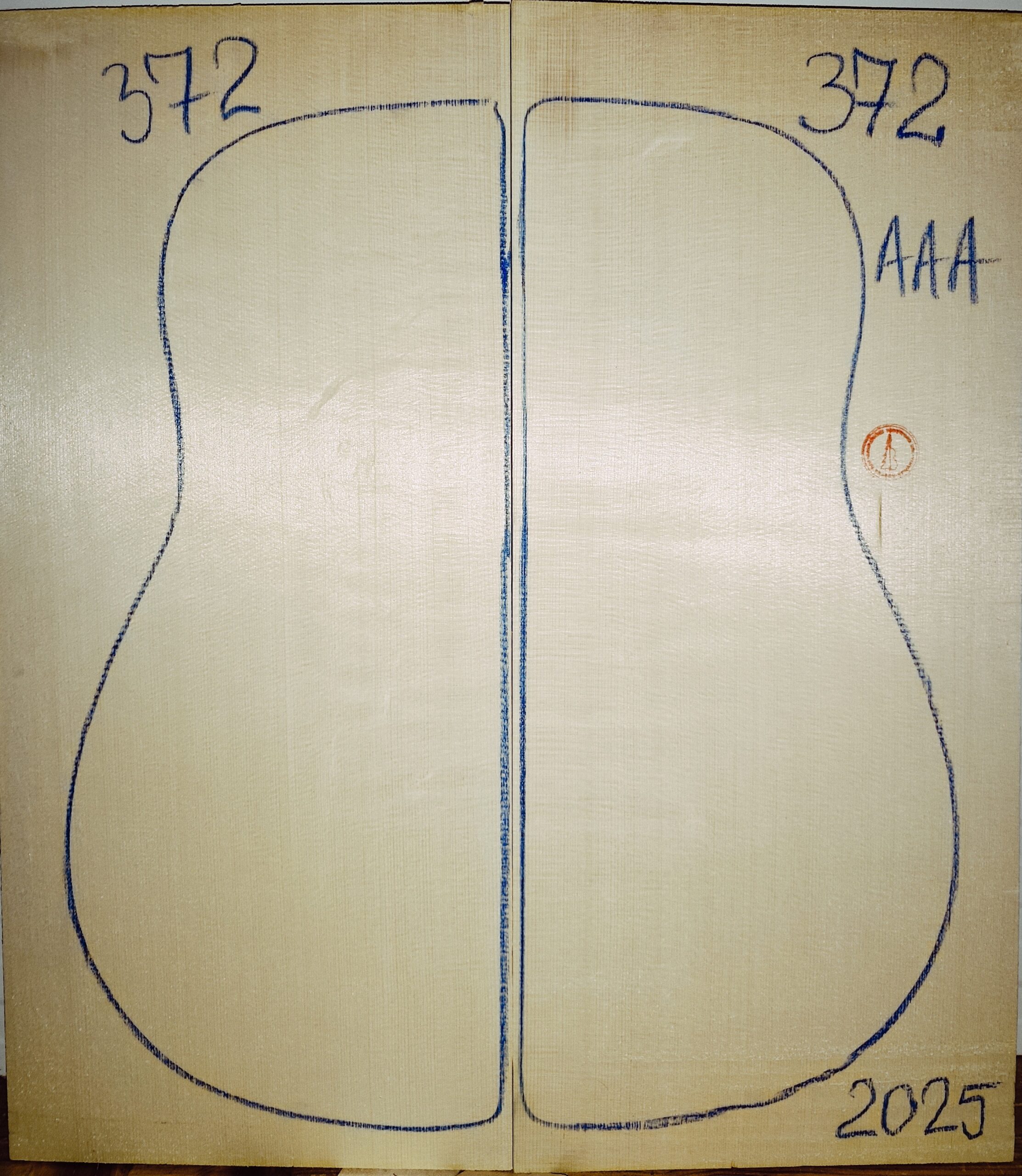 Guitar archtop No.372 Top