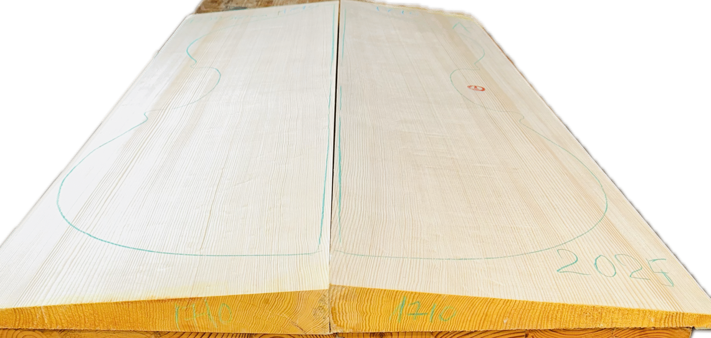 Double bass Spruce Top No. 1710, A Grade - Image 2