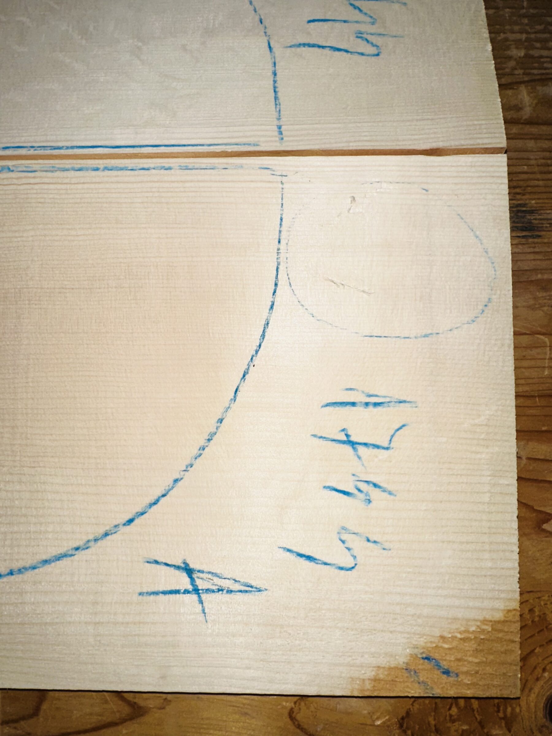 Cello Spruce Top with Bear Claws No. 1744, A Grade - Image 2