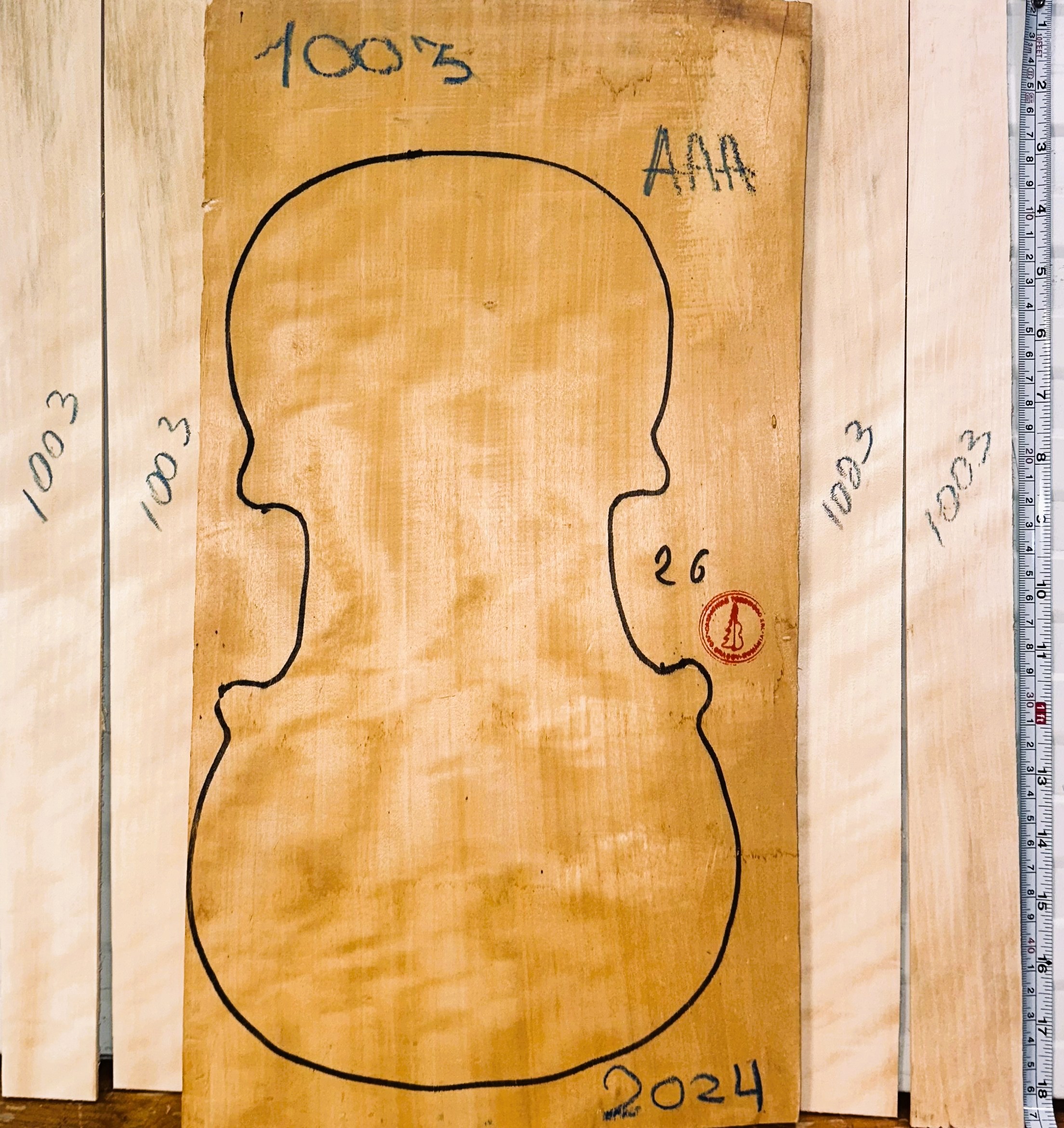 Violin No.1003 One piece Back and Sides