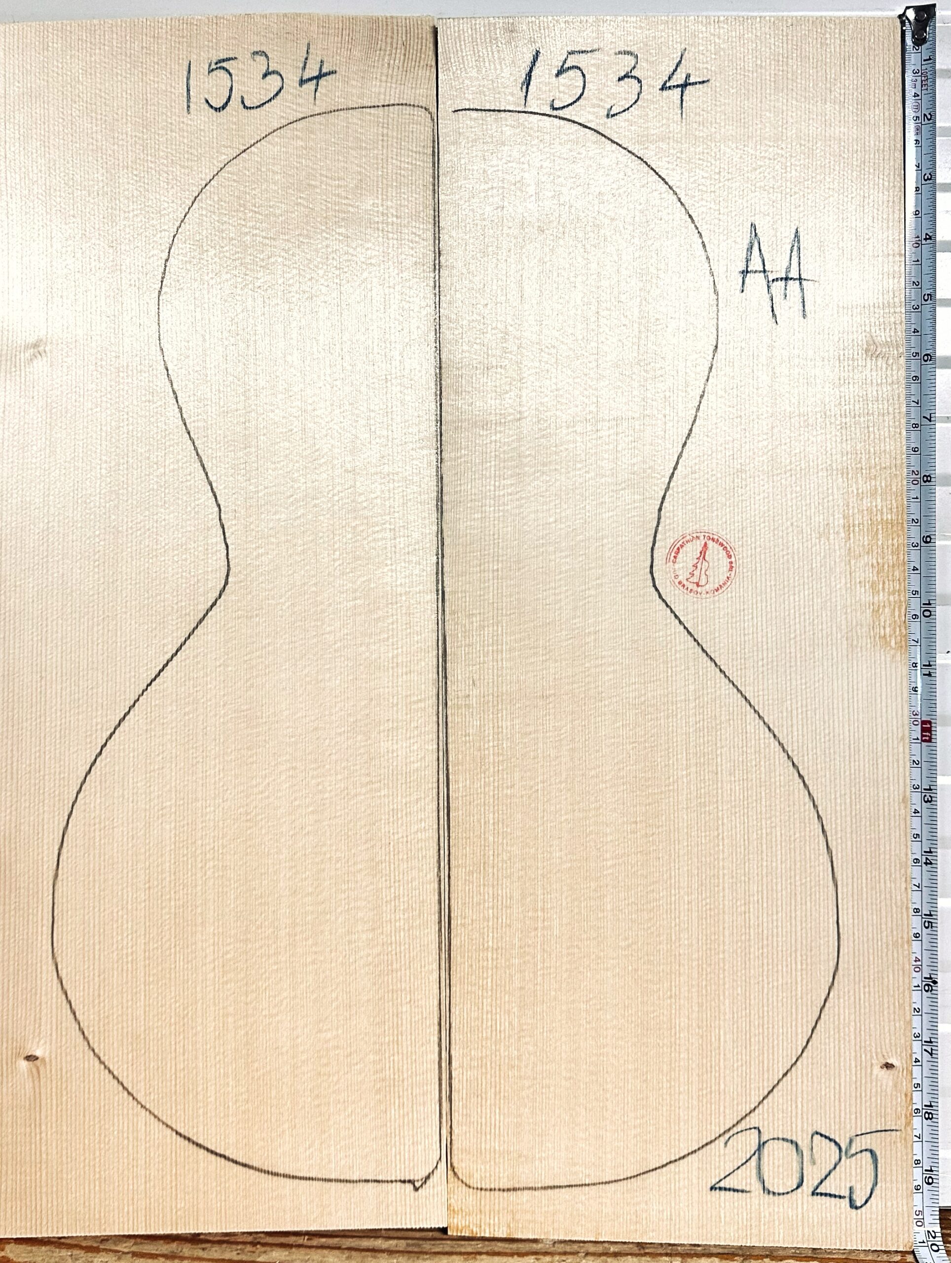 Ukulele/Parlor Guitar No.1534 Top
