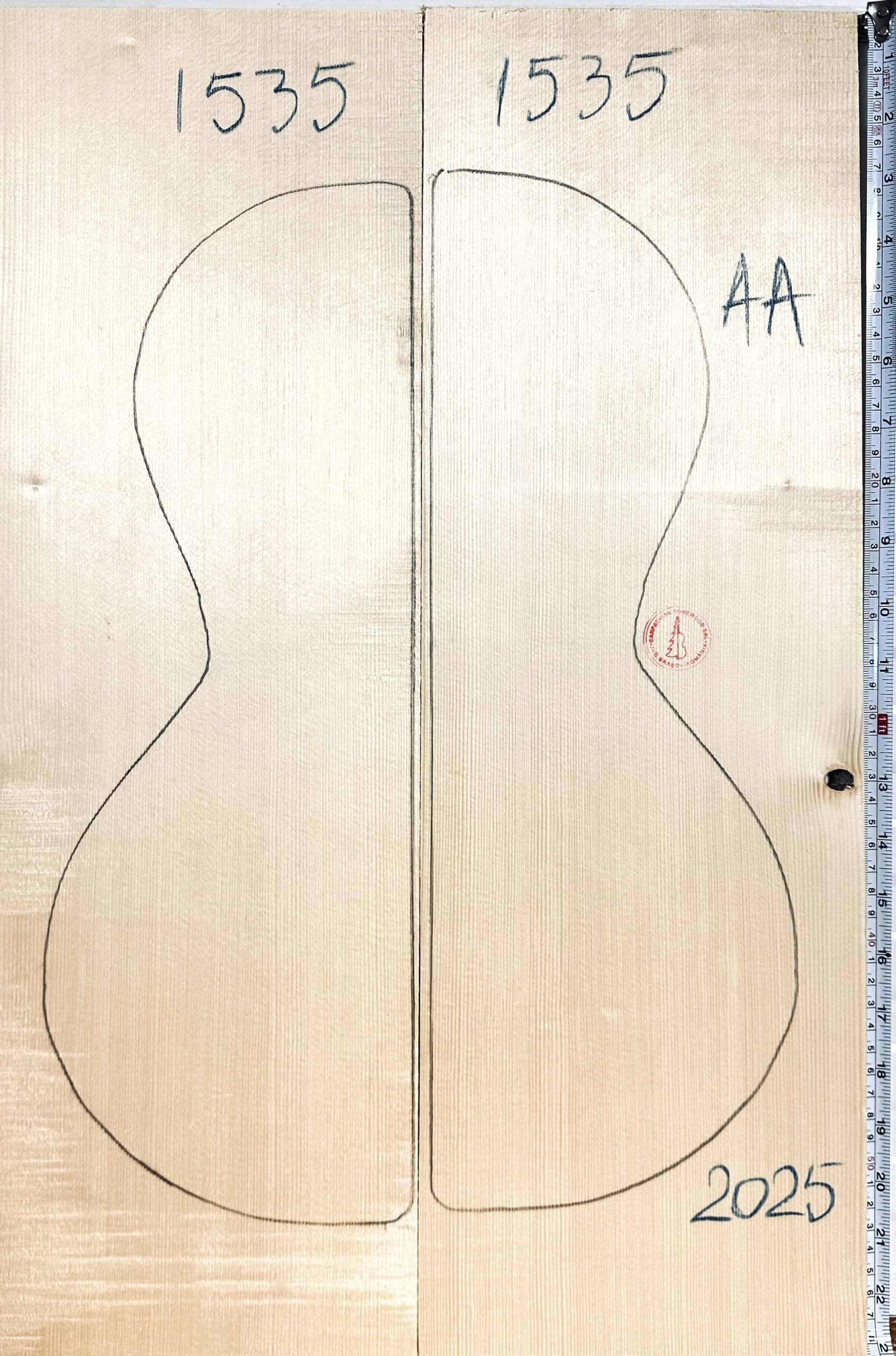 Ukulele/Parlor Guitar No.1535 Top