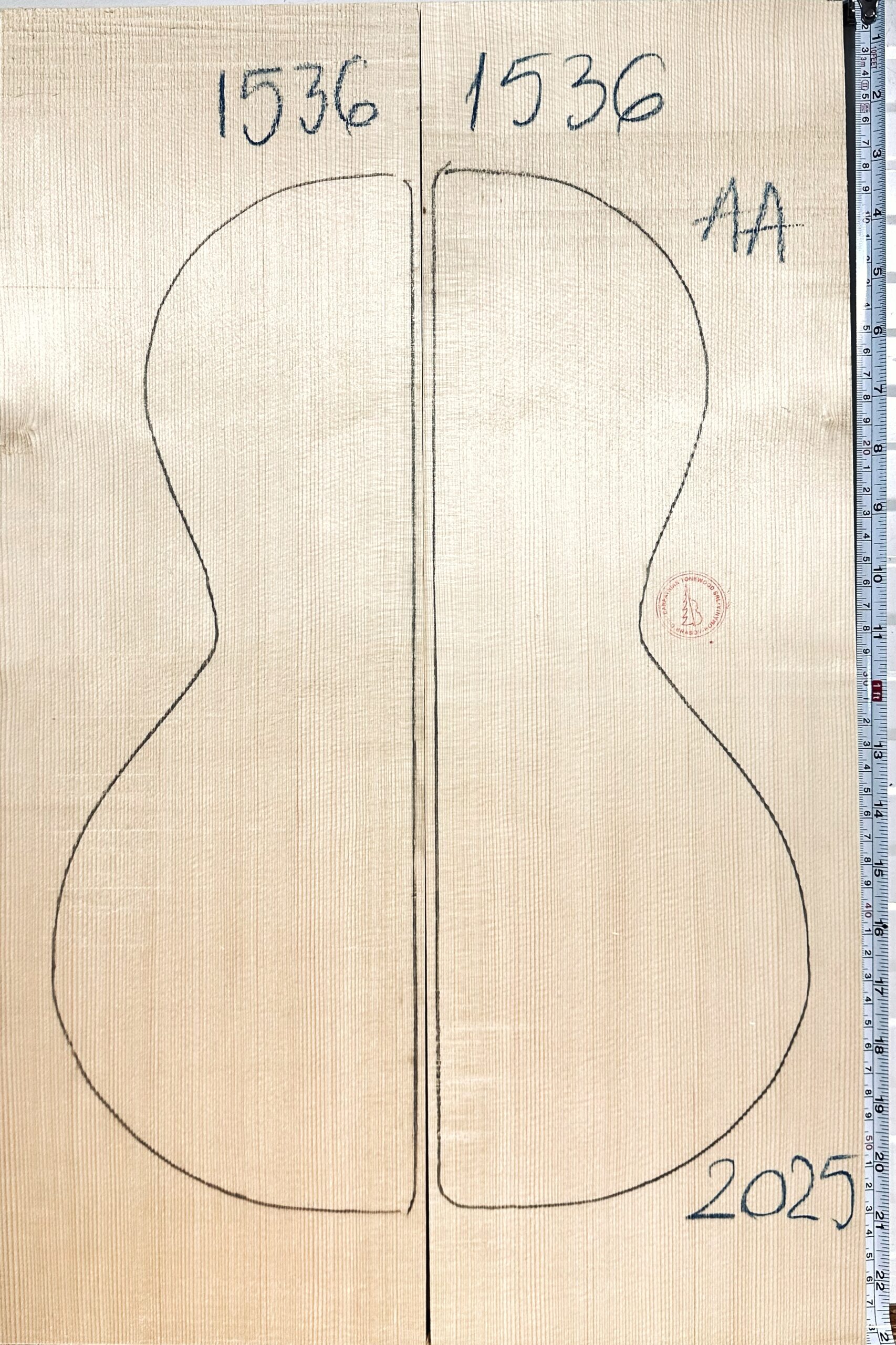 Ukulele/Parlor Guitar No.1536 Top
