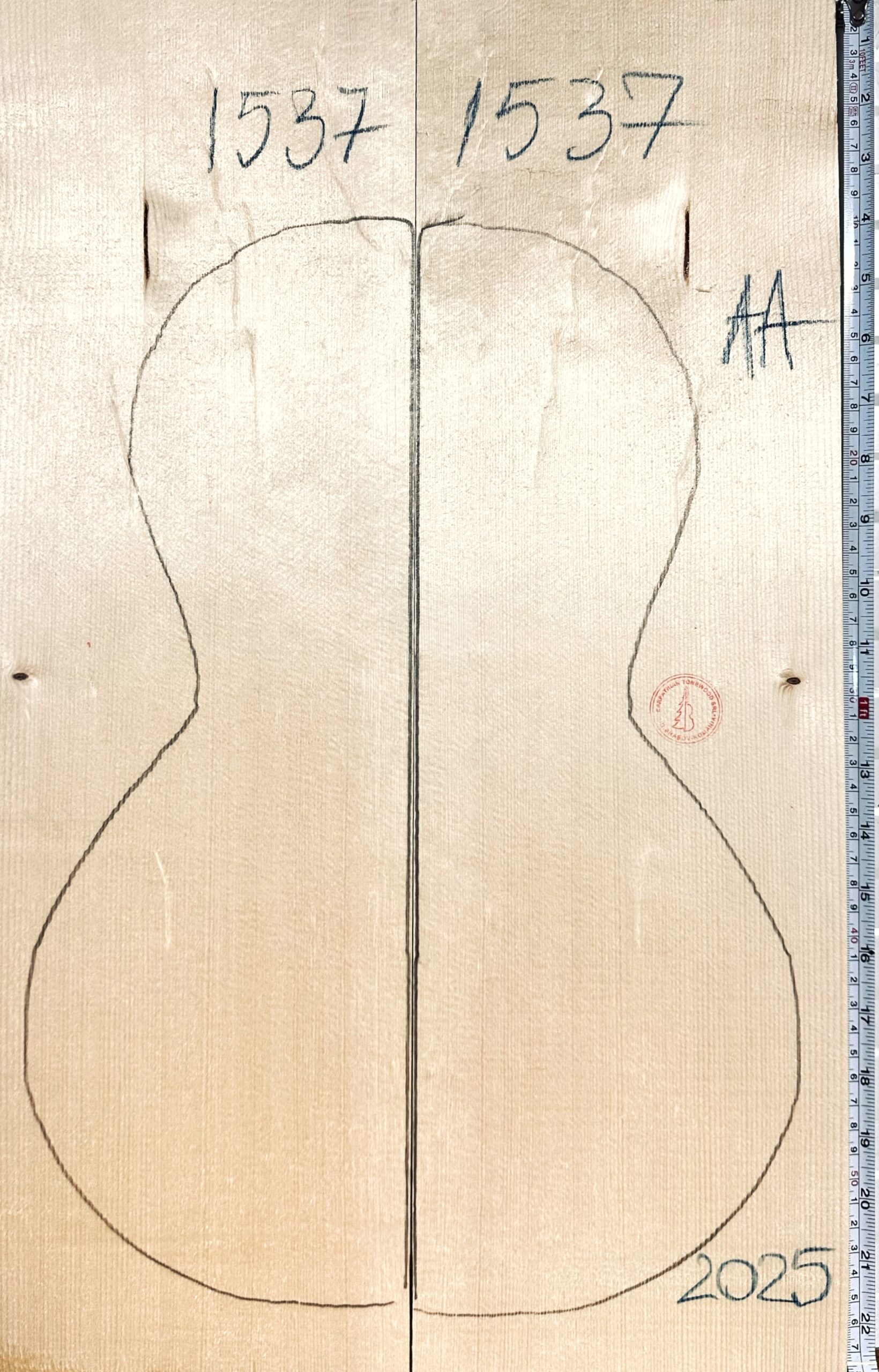 Ukulele/Parlor Guitar No.1537 Top