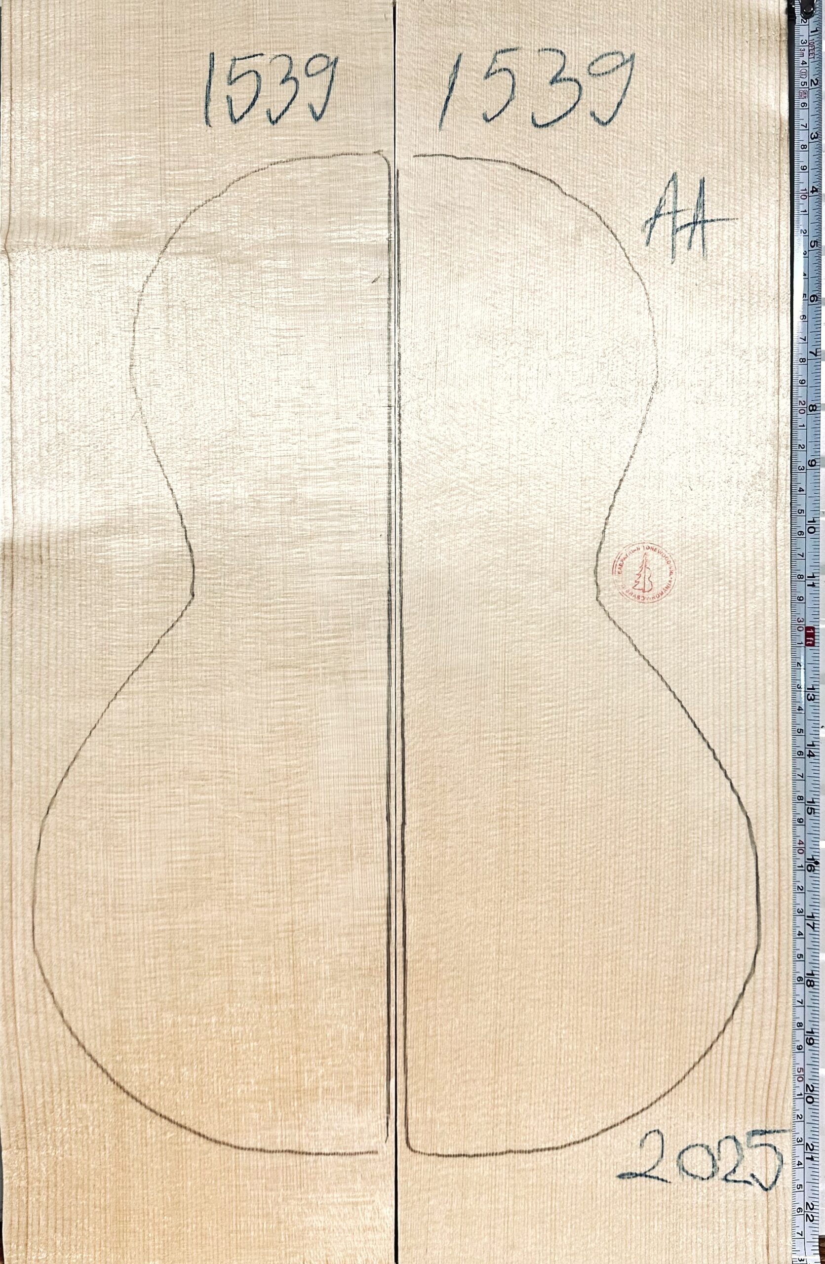 Ukulele/Parlor Guitar No.1539 Top