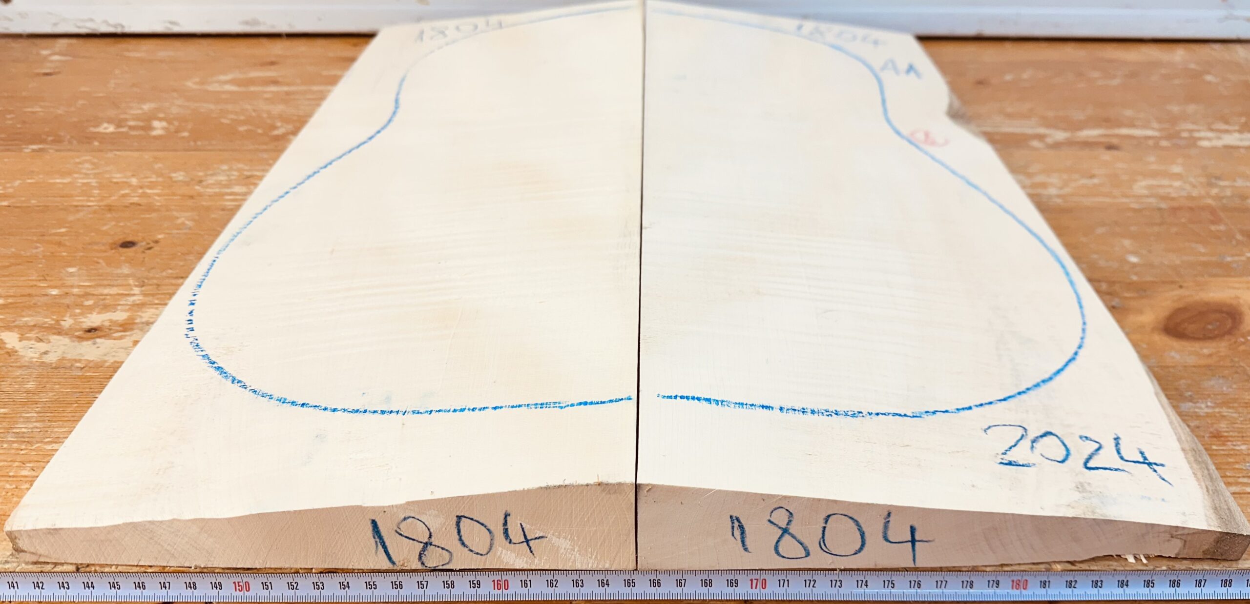 cut from Curly maple