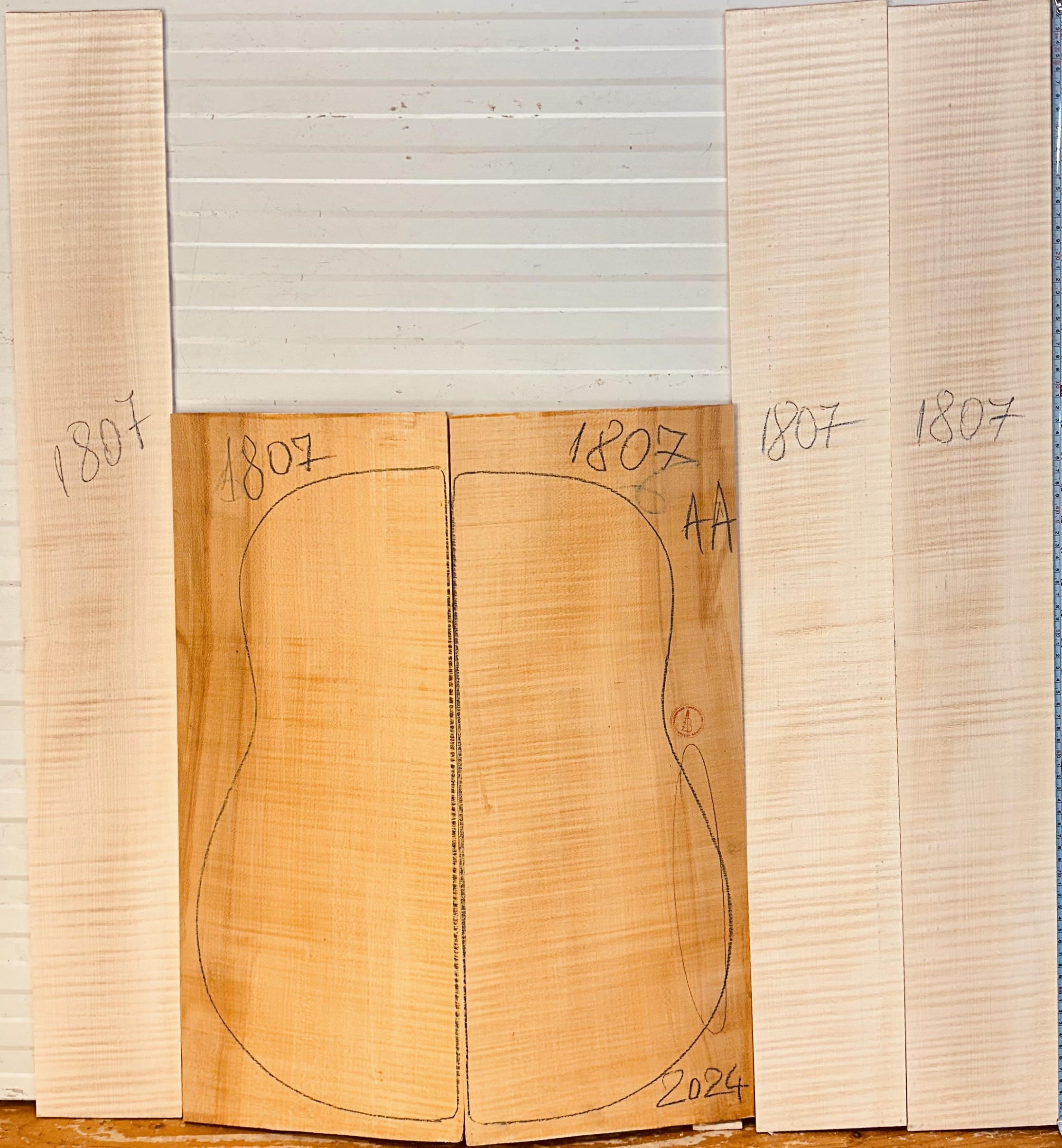 Archtop Guitar No.1807 Back and Sides