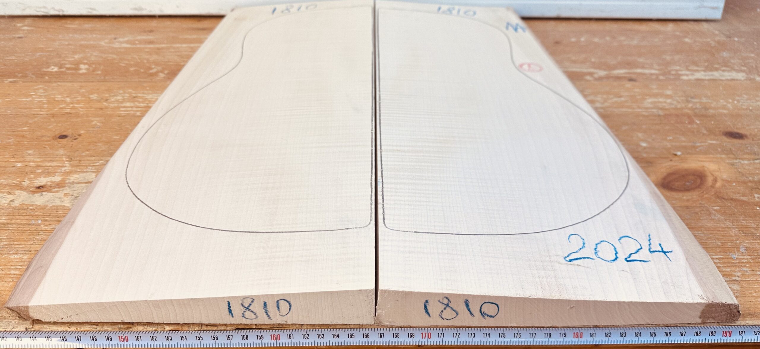 cut from Curly maple