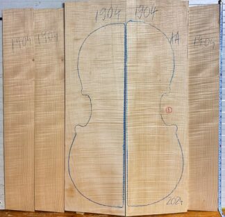 Cello No.1904 Back and Sides