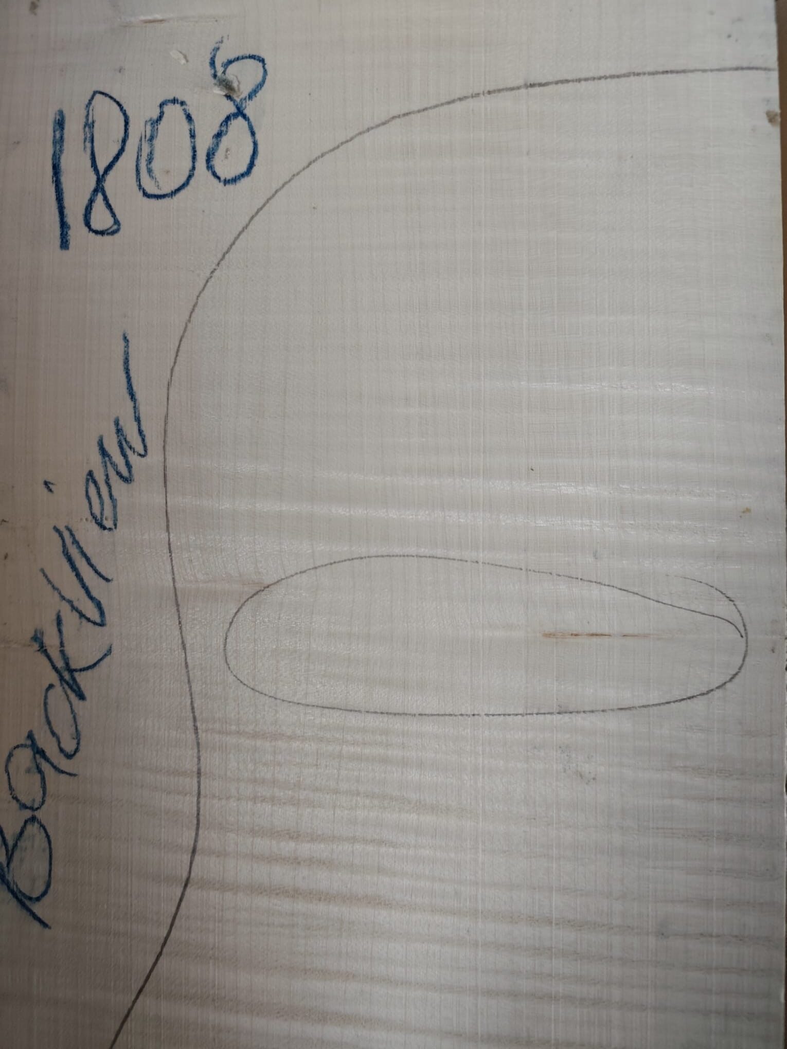 Archtop Guitar Curly maple Back and Sides No. 1808, AA Grade - Image 7