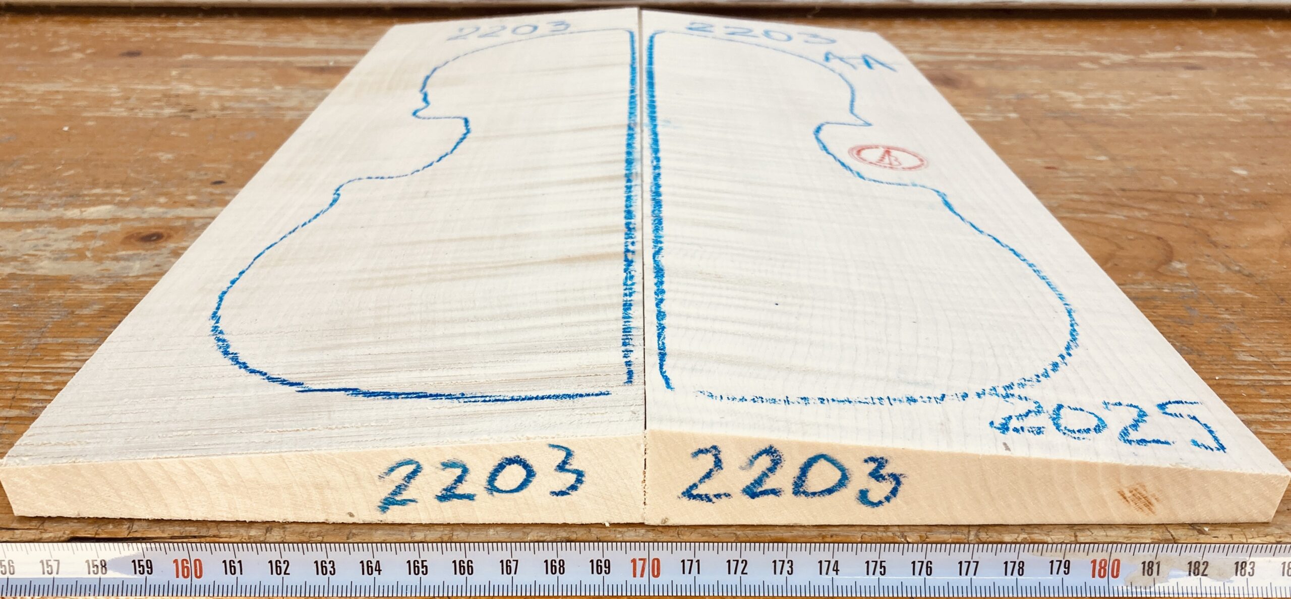 cut from Curly Maple