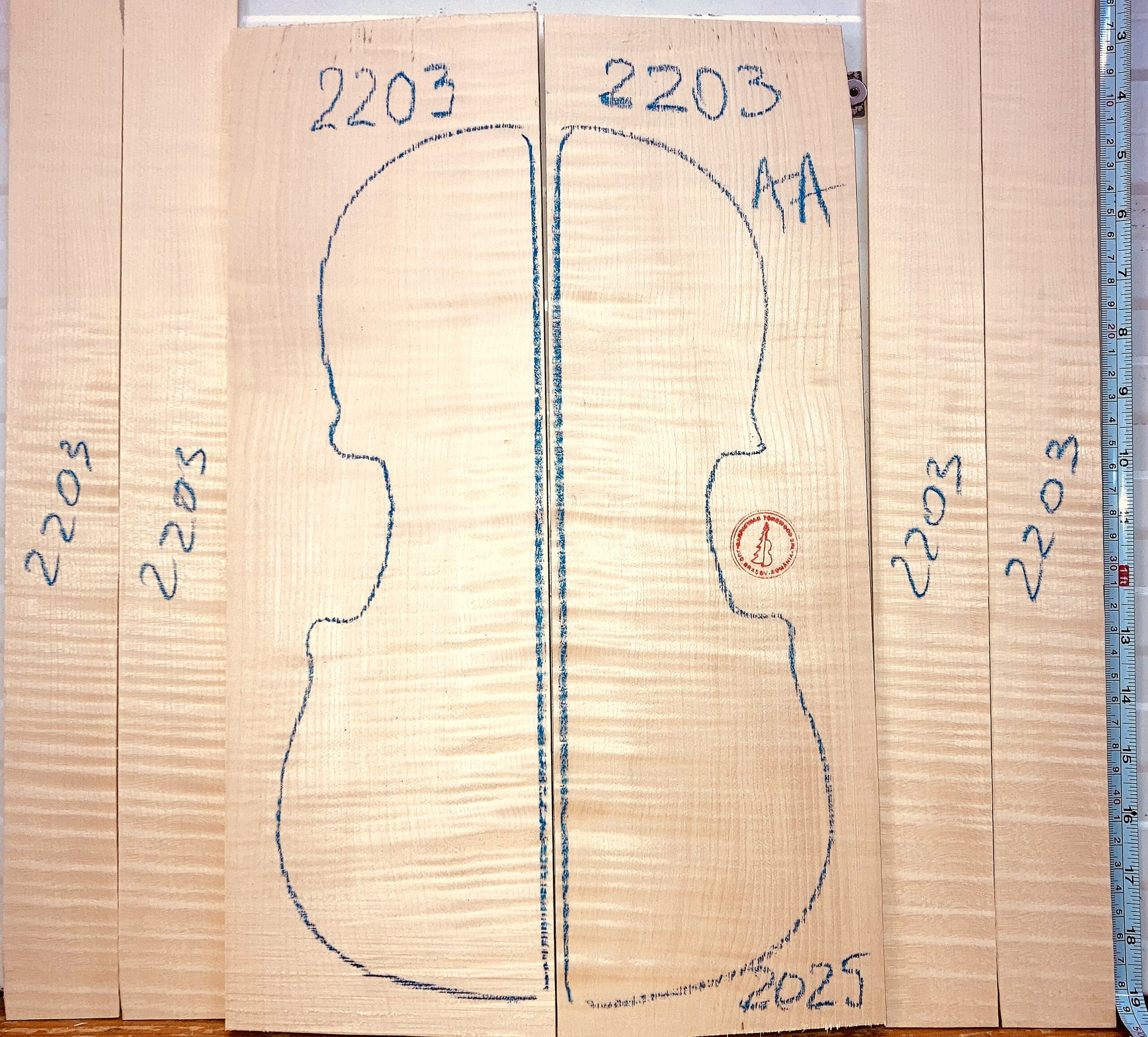 Violin No.2203 Back and Sides
