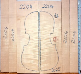 Violin No.2204 Back and Sides