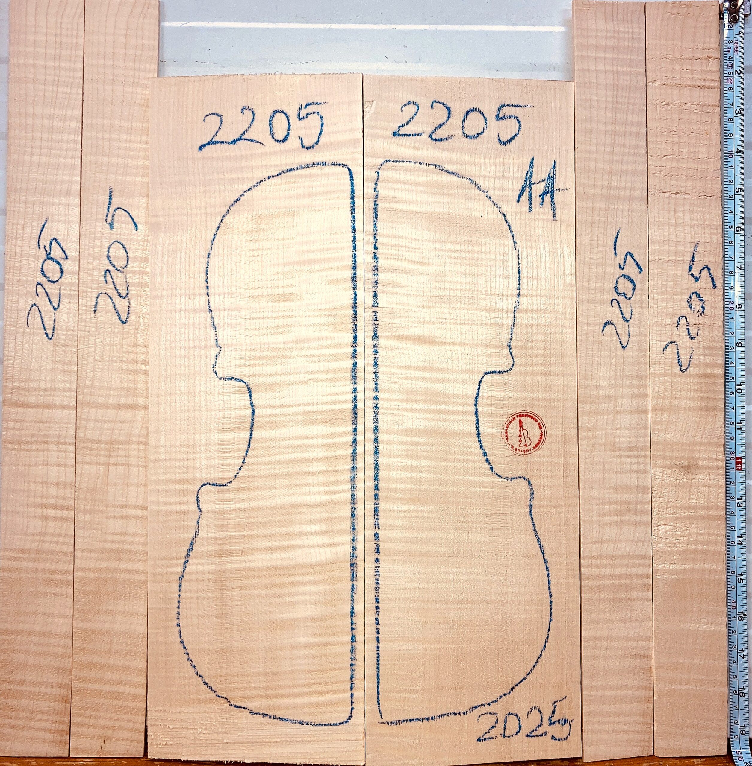 Violin No.2205 Back and Sides