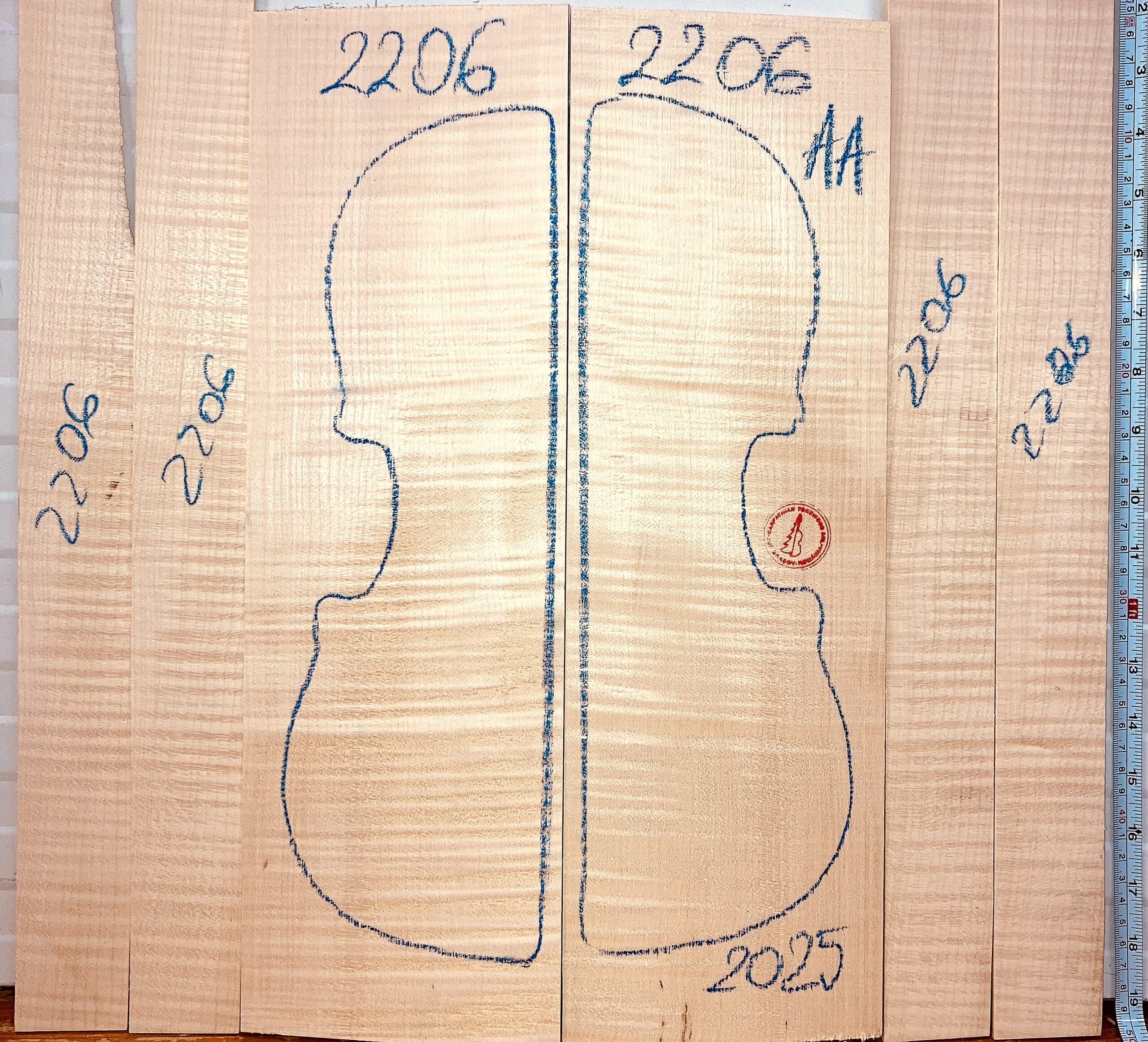 Violin No.2206 Back and Sides
