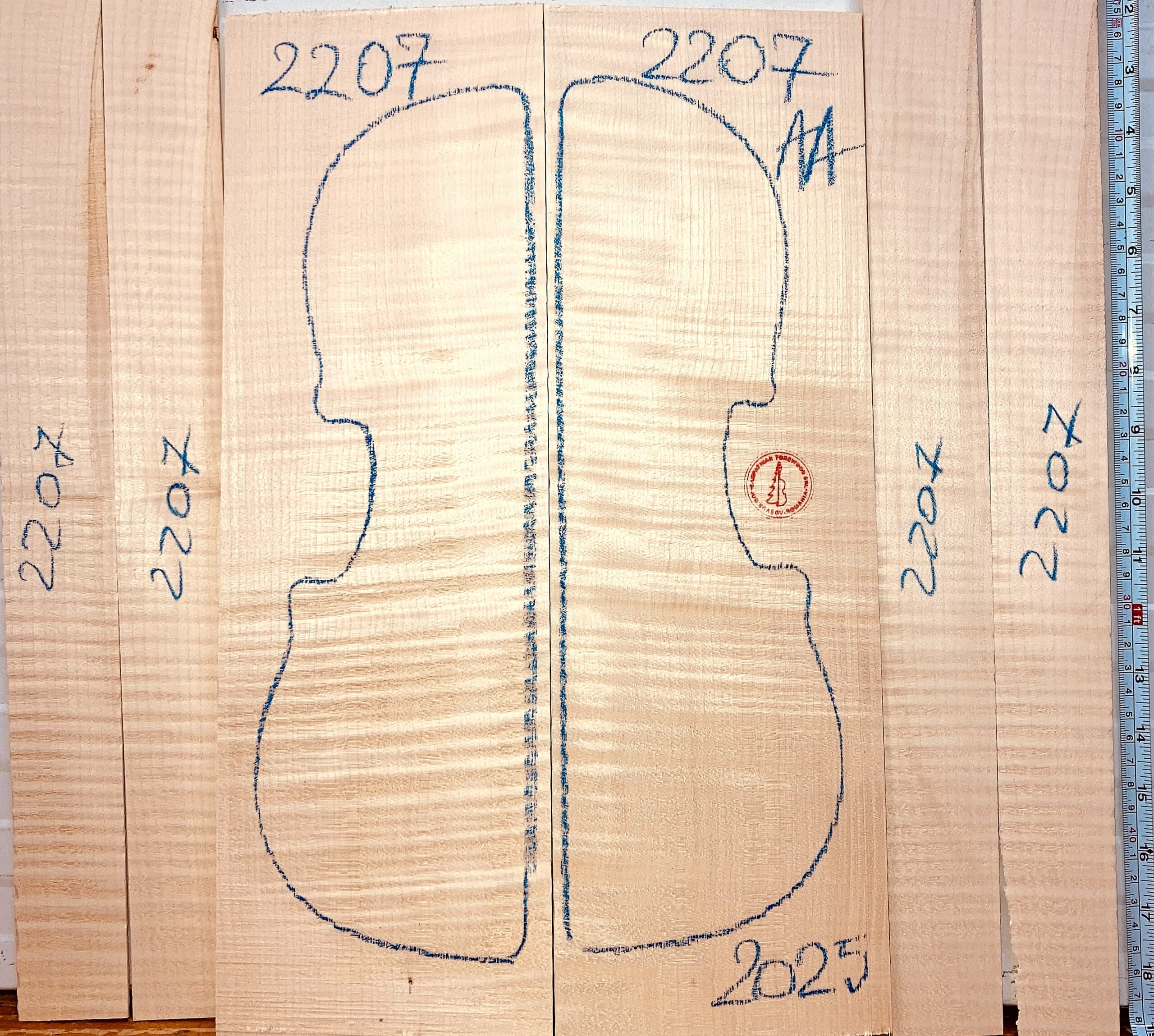 Violin No.2207 Back and Sides