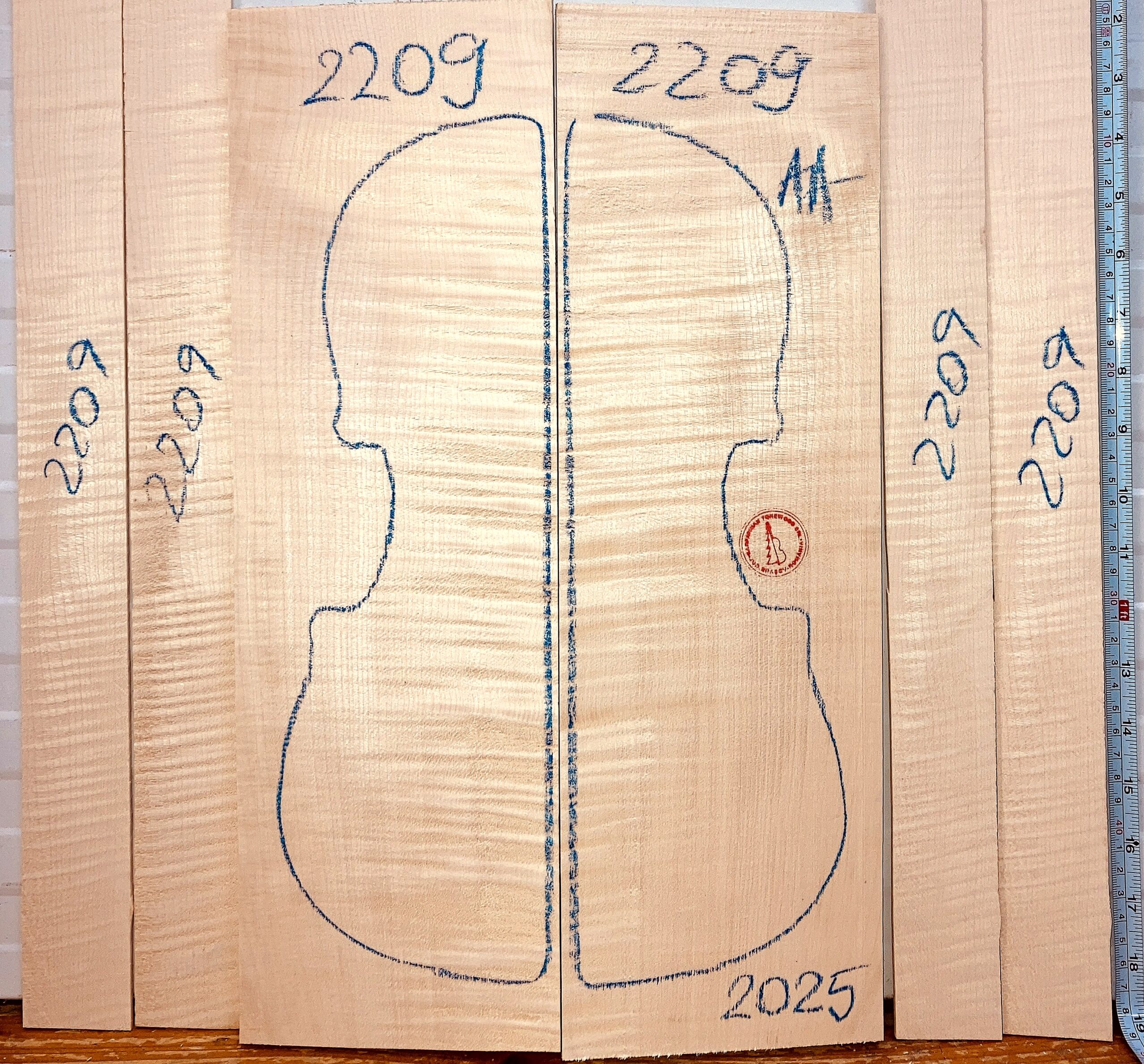 Violin No.2209 Back and Sides