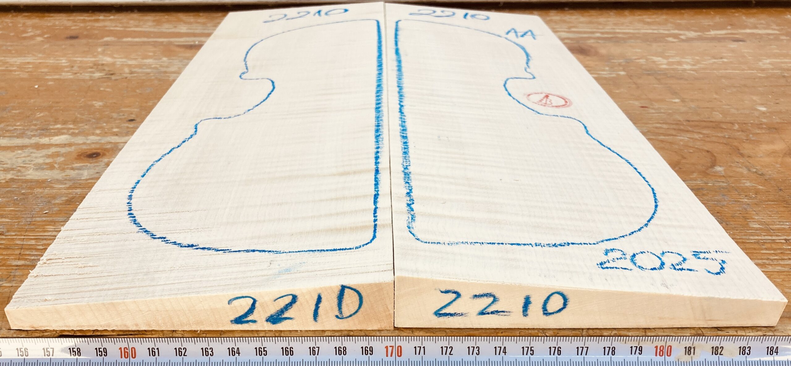 cut from Curly Maple