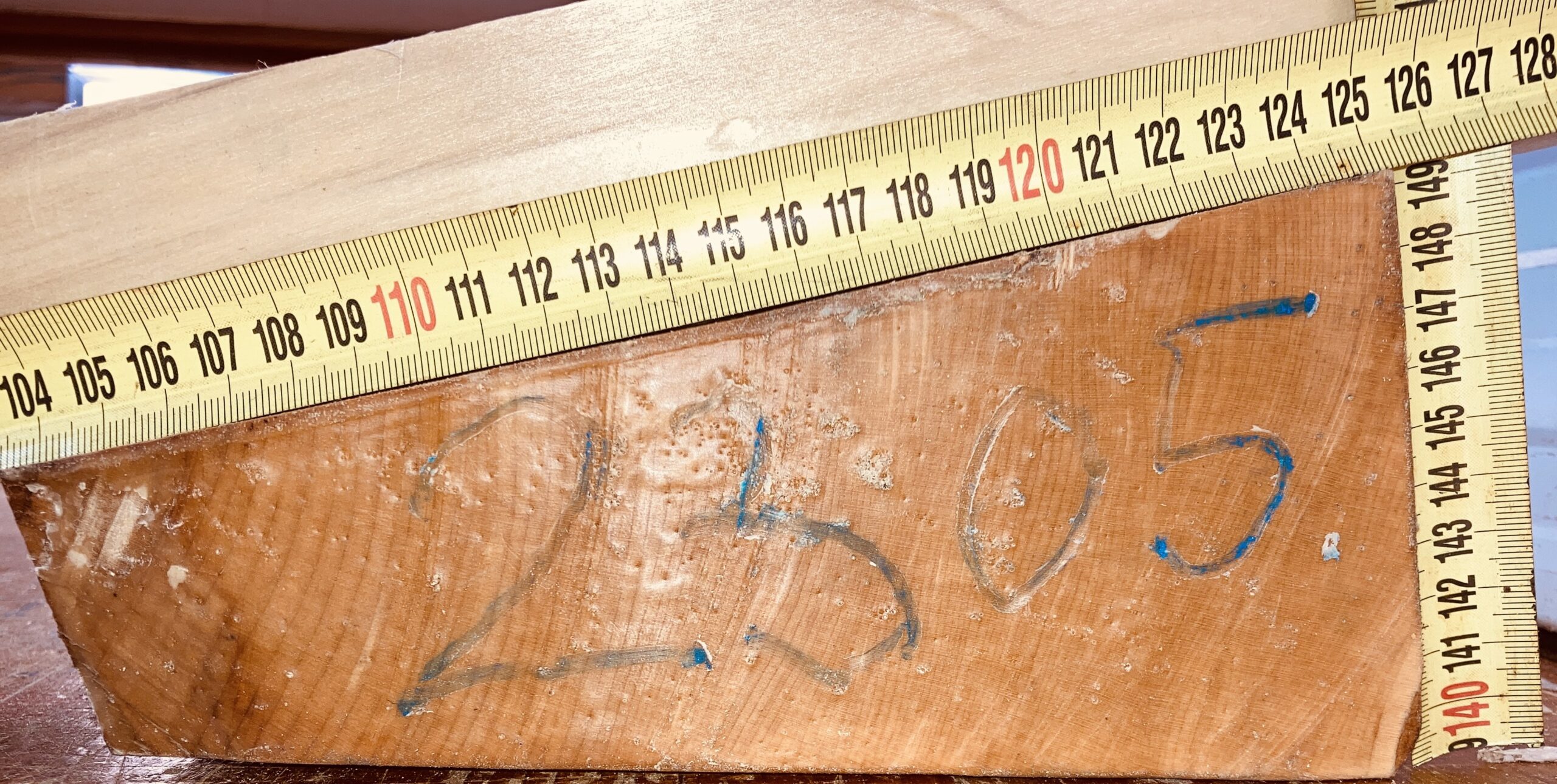 cut from Curly maple