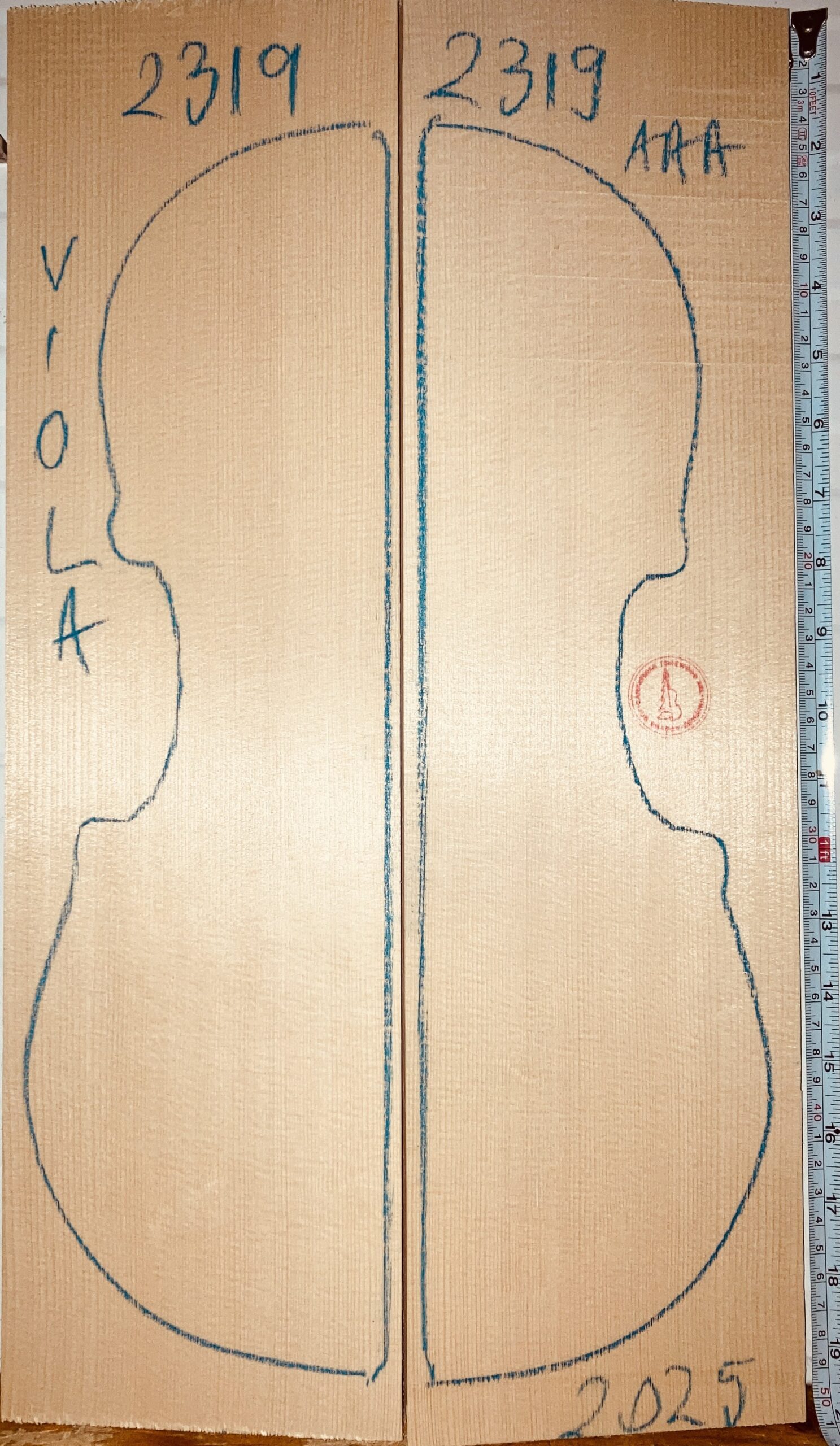 Violin No.2319 Top